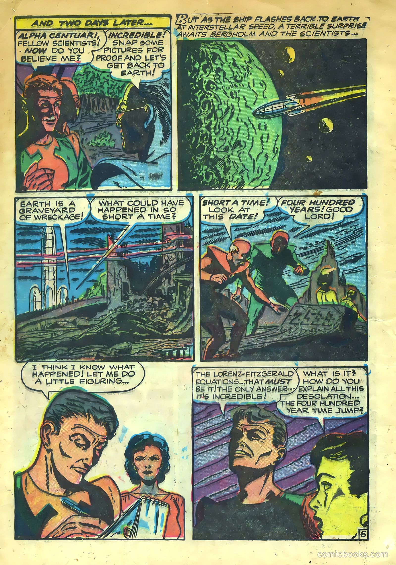 Weird Tales of the Future #4 (1952) — page 16 of 36