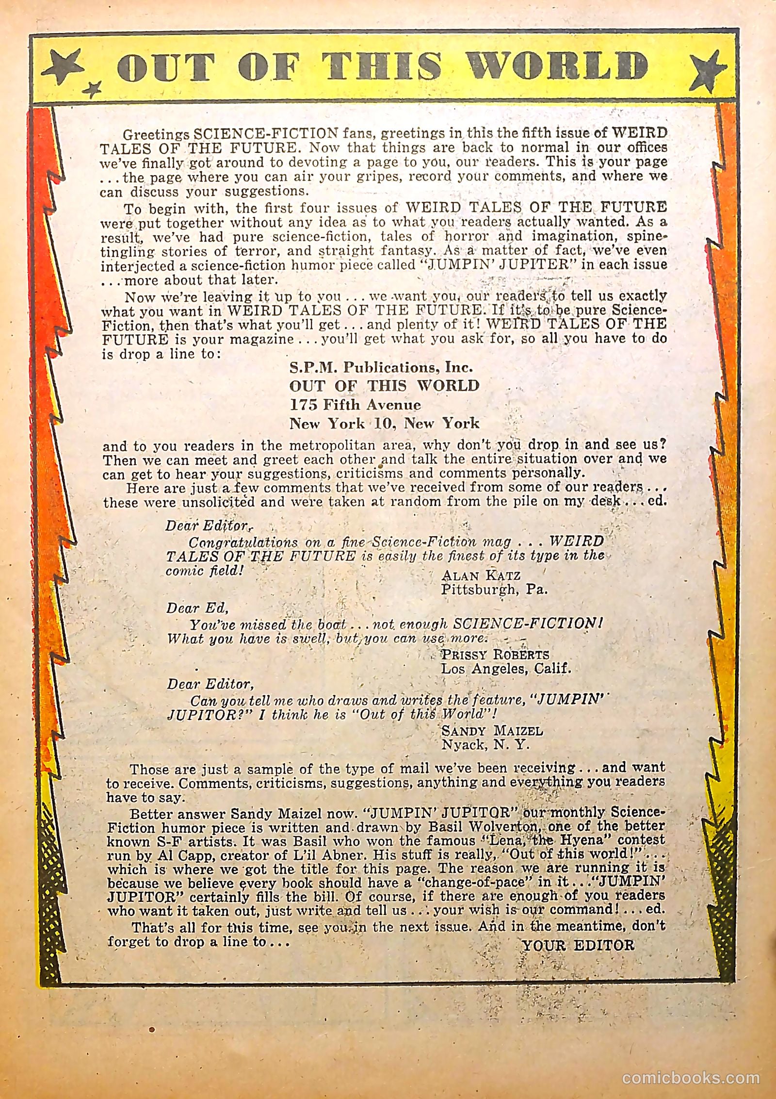 Weird Tales of the Future #5 (1953) — page 17 of 37