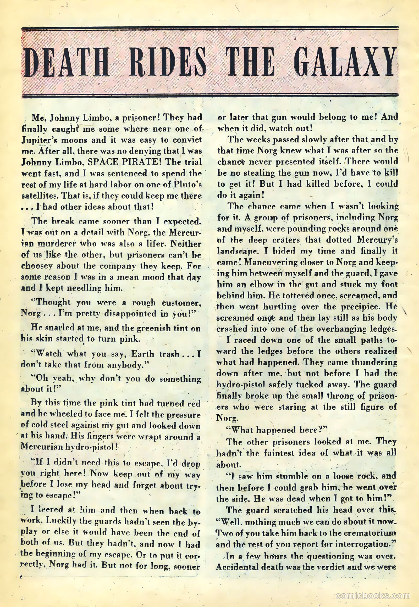 Weird Tales of the Future #6 (1953) — page 18 of 36