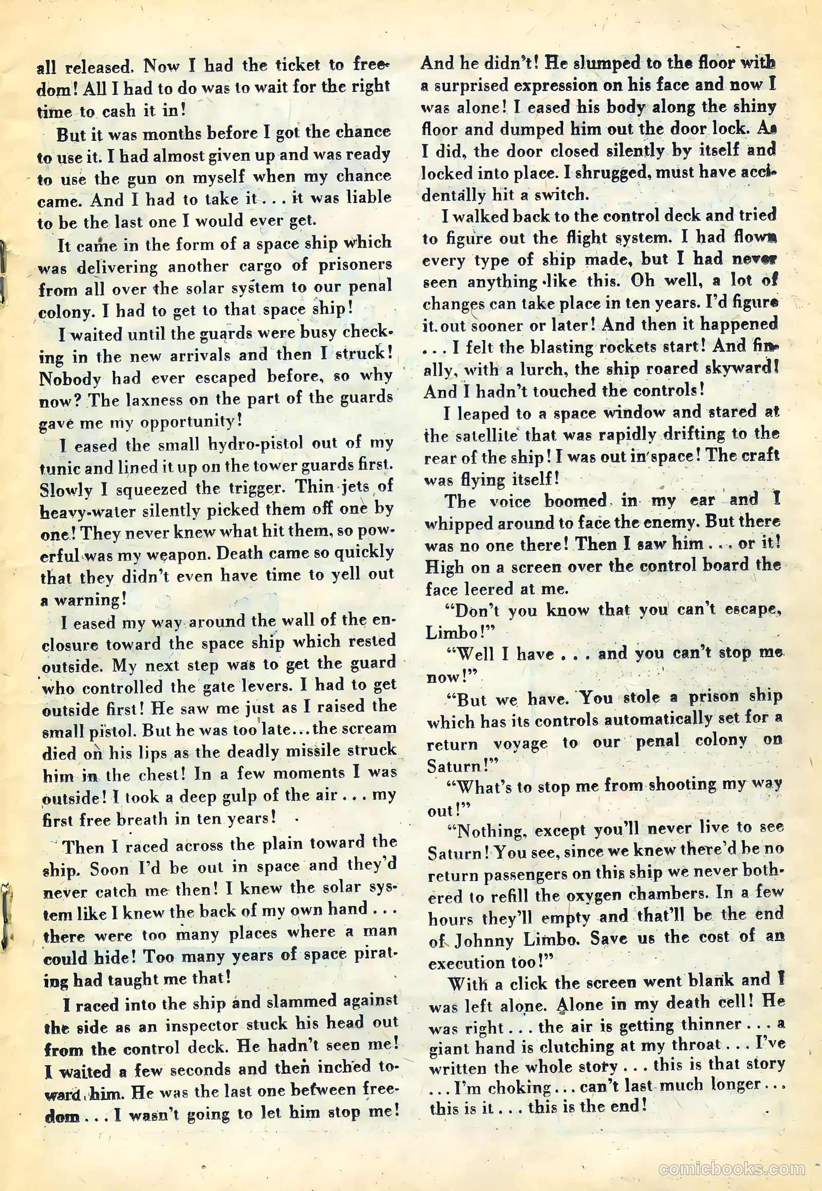 Weird Tales of the Future #6 (1953) — page 19 of 36