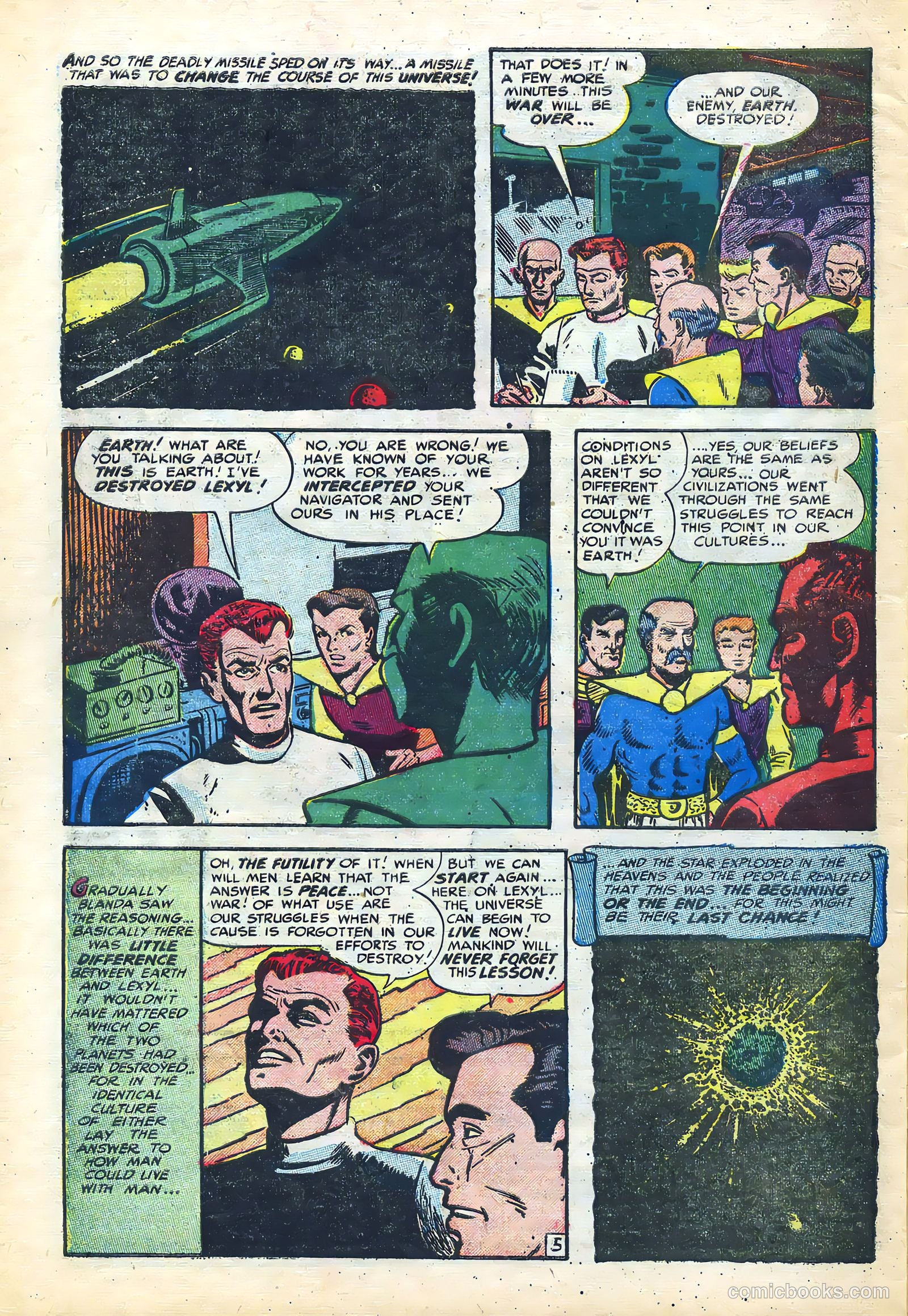 Weird Tales of the Future #6 (1953) — page 32 of 36