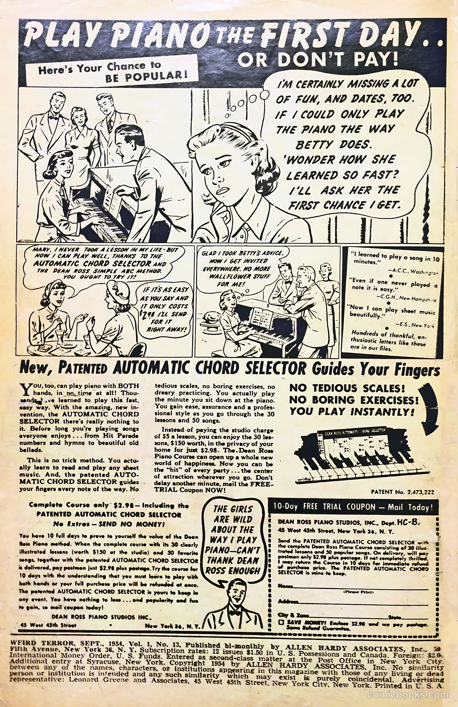 Weird Terror #13 (1954) — page 2 of 36