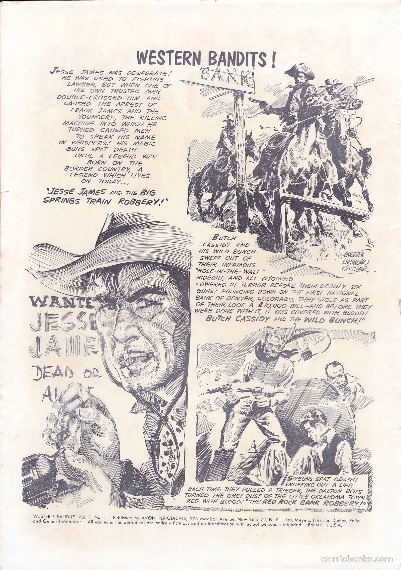 Western Bandits #1 (1952) — page 2 of 36