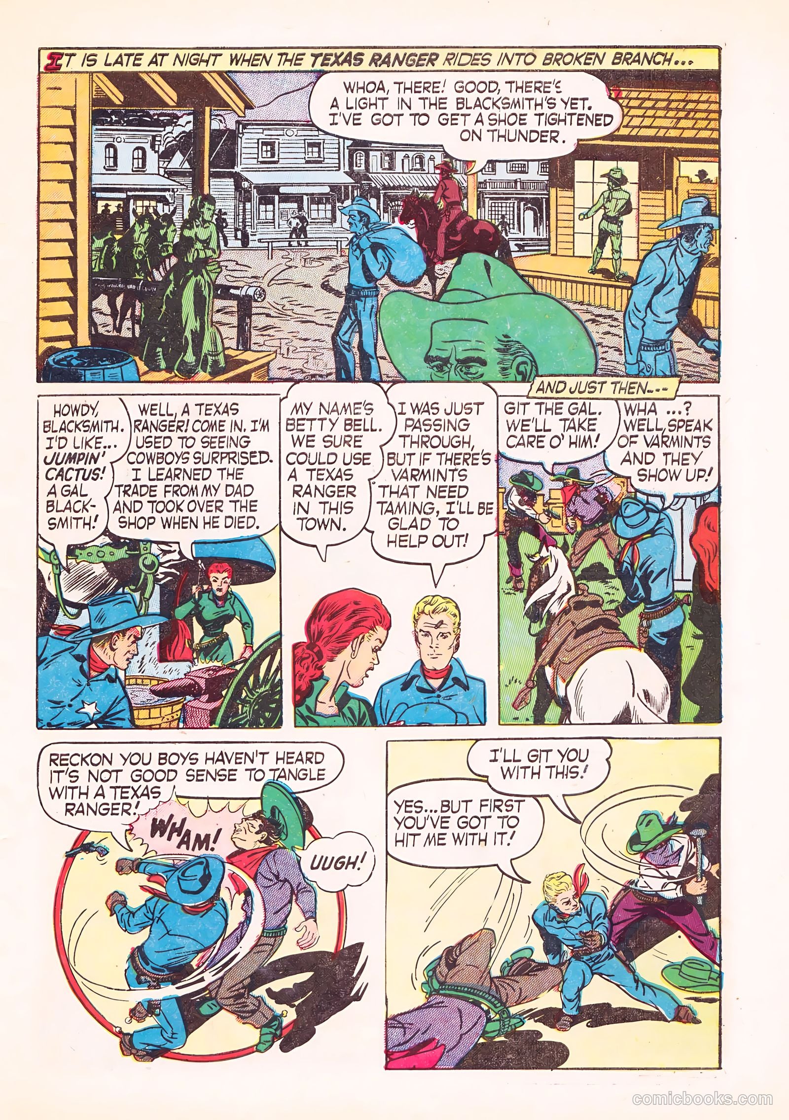 Western Bandits #1 (1952) — page 27 of 36