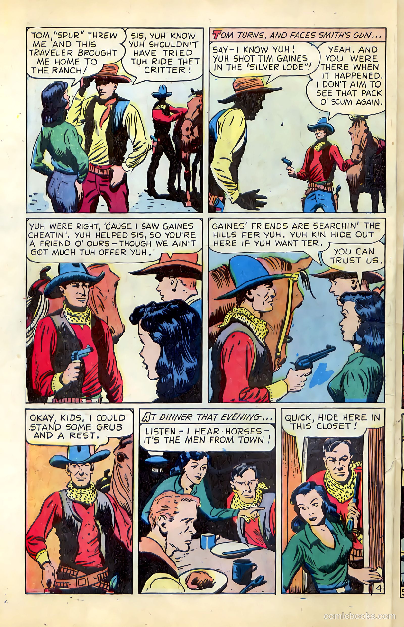 Western Crime Busters #1 (1950) — page 6 of 36
