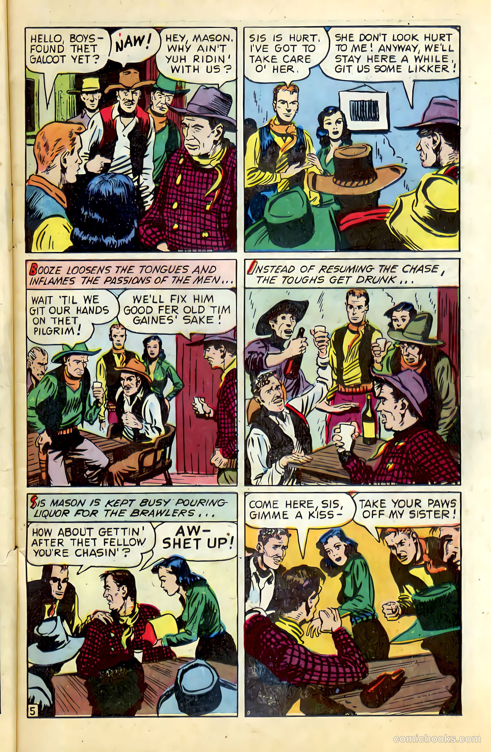 Western Crime Busters #1 (1950) — page 7 of 36