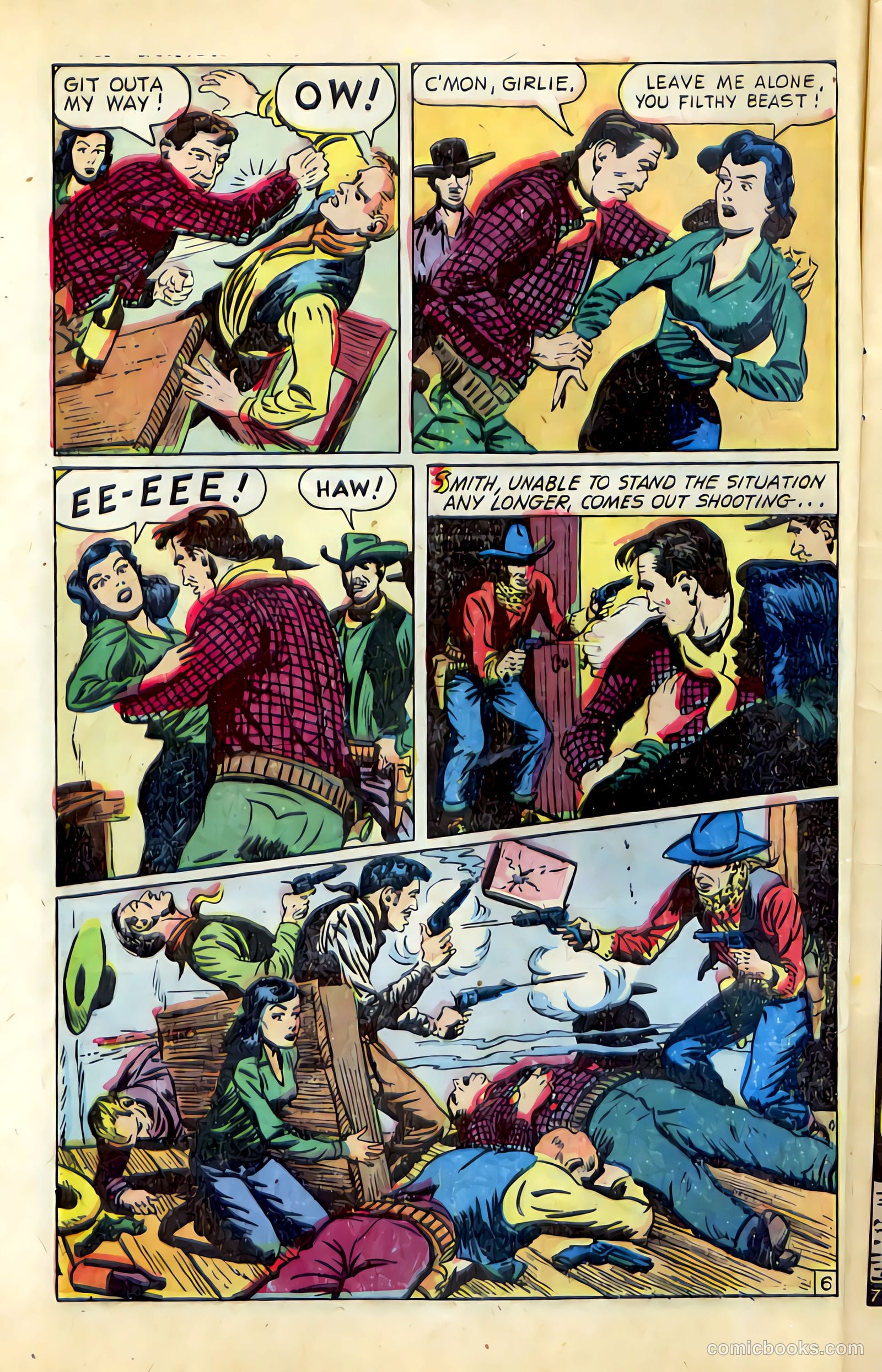 Western Crime Busters #1 (1950) — page 8 of 36