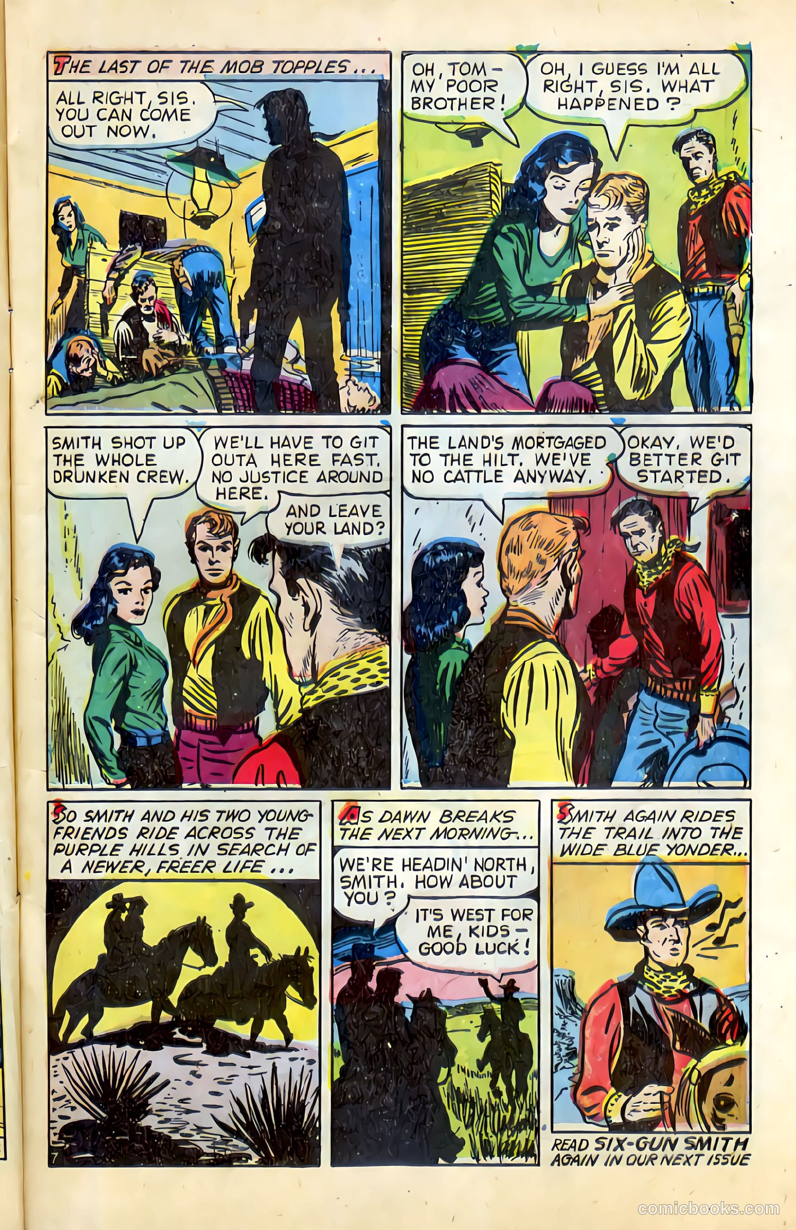 Western Crime Busters #1 (1950) — page 9 of 36