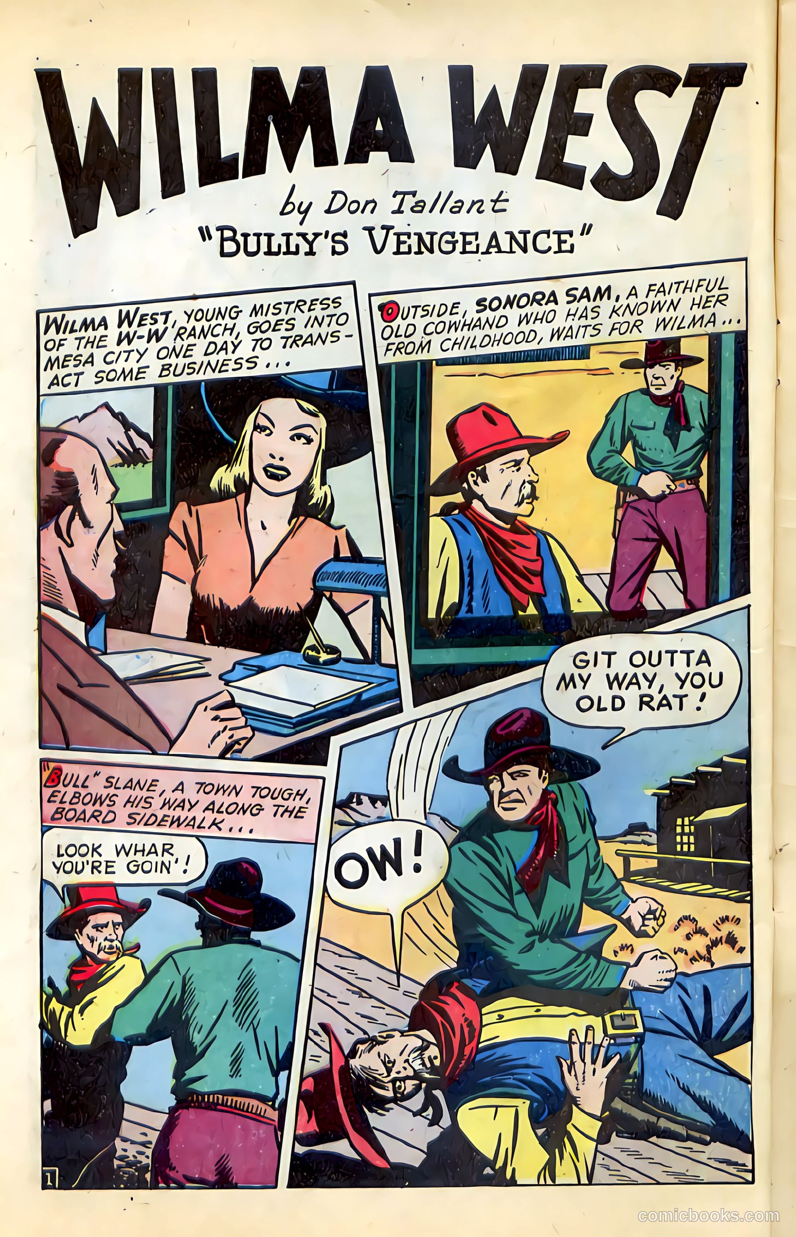 Western Crime Busters #1 (1950) — page 10 of 36