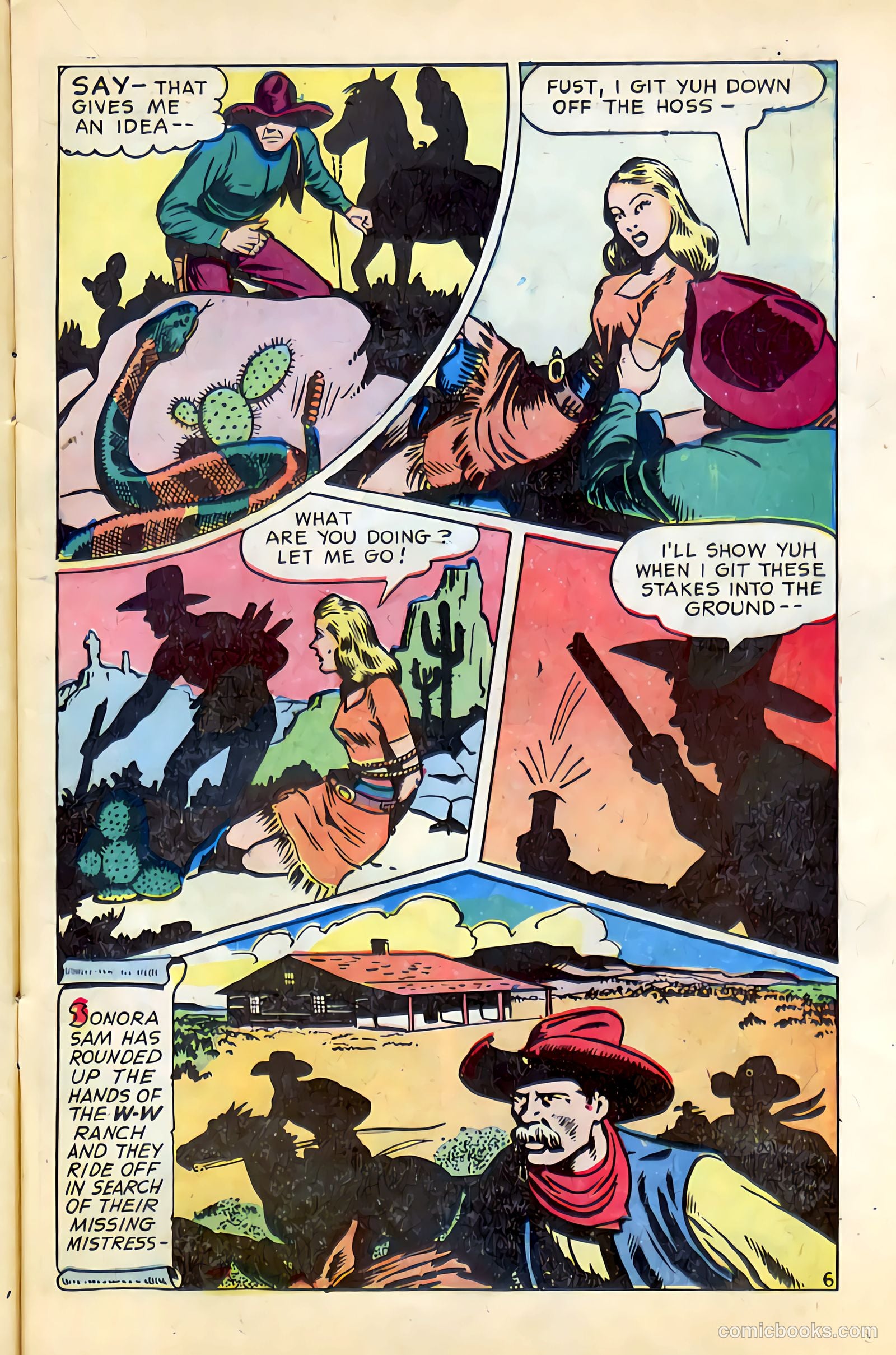 Western Crime Busters #1 (1950) — page 15 of 36