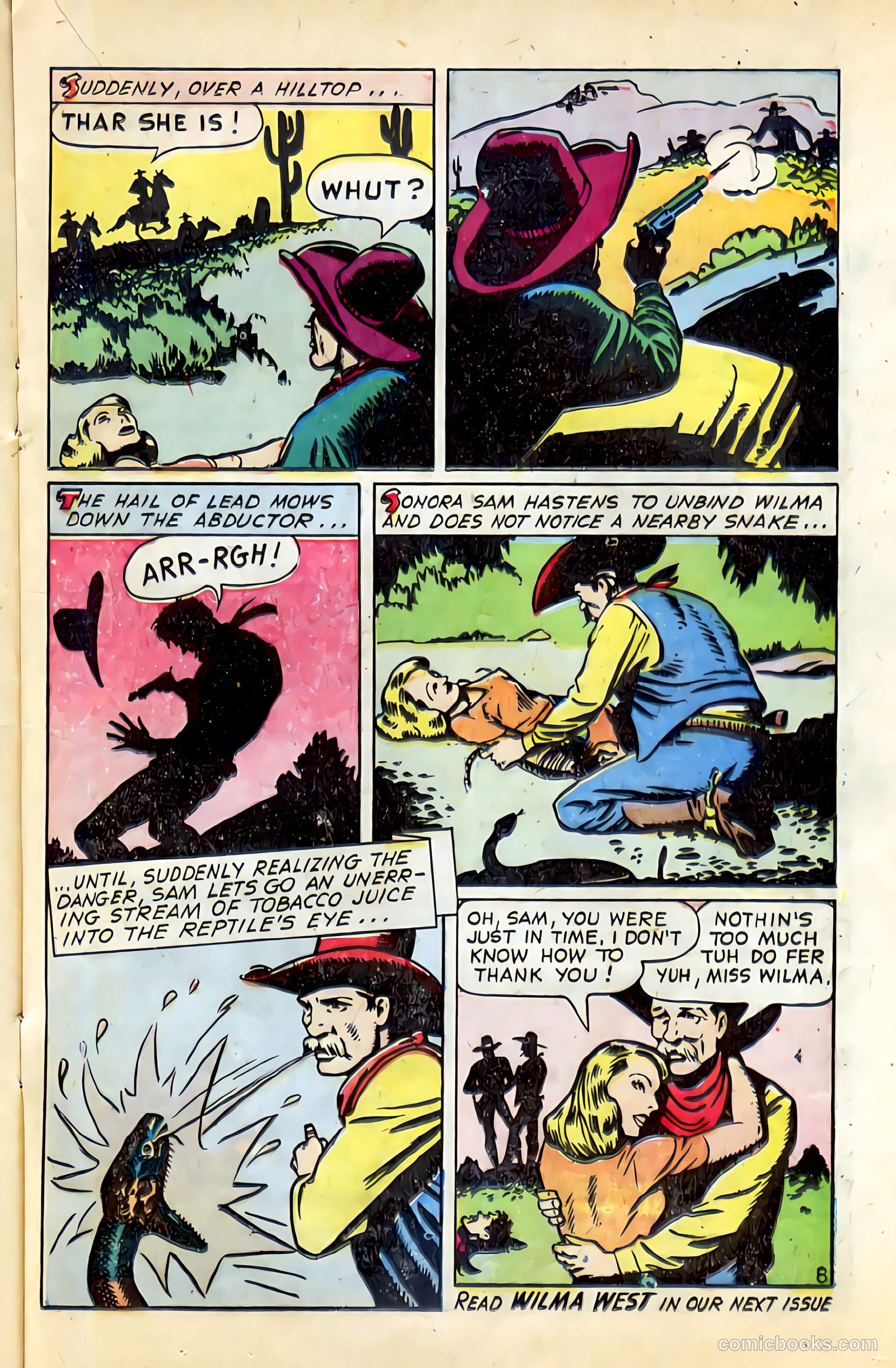 Western Crime Busters #1 (1950) — page 17 of 36