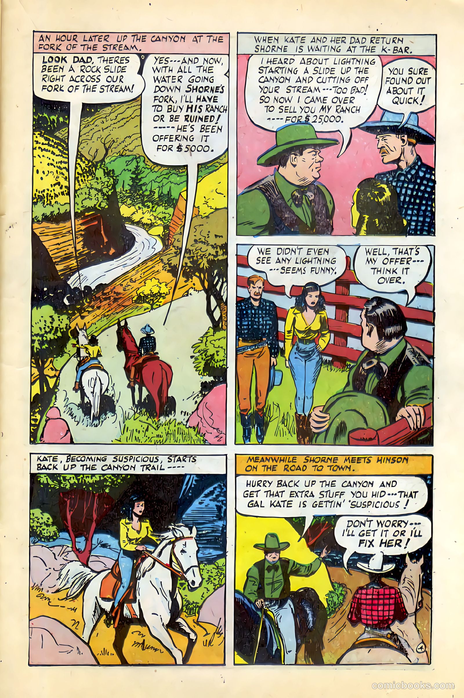 Western Crime Busters #1 (1950) — page 23 of 36