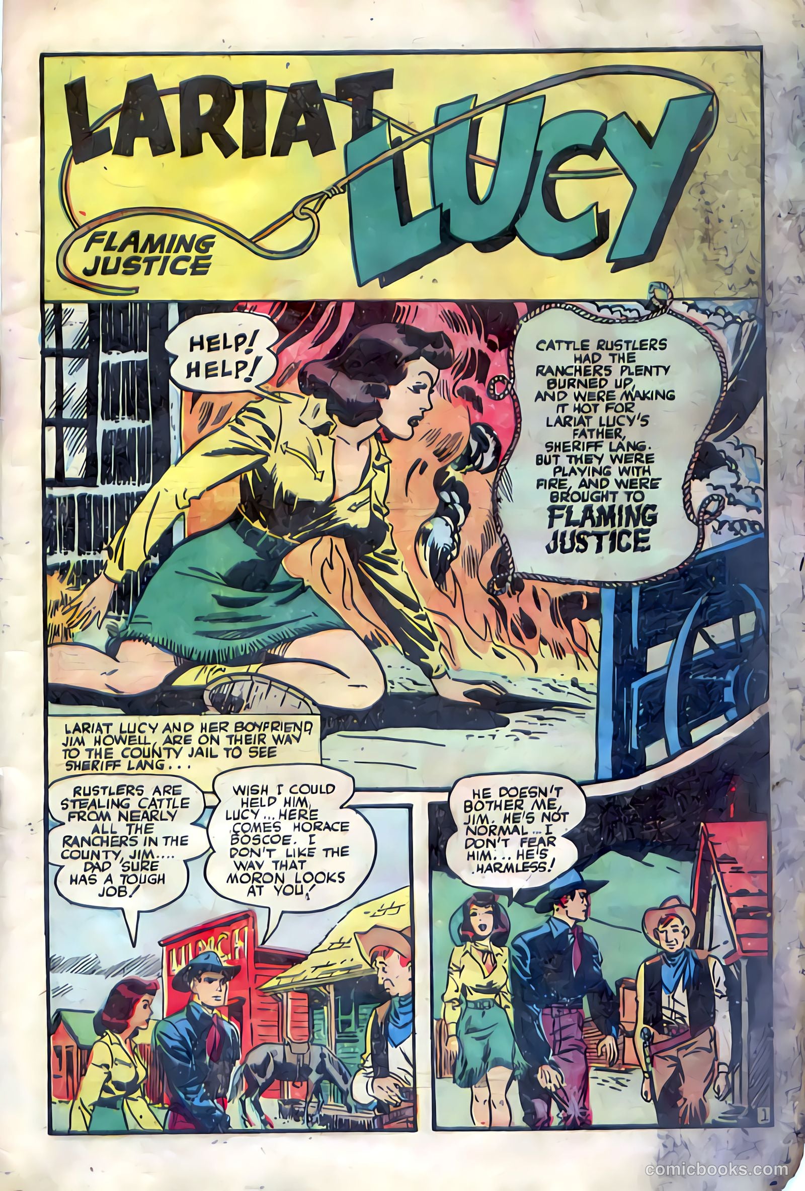 Western Crime Busters #10 (1952) — page 3 of 36