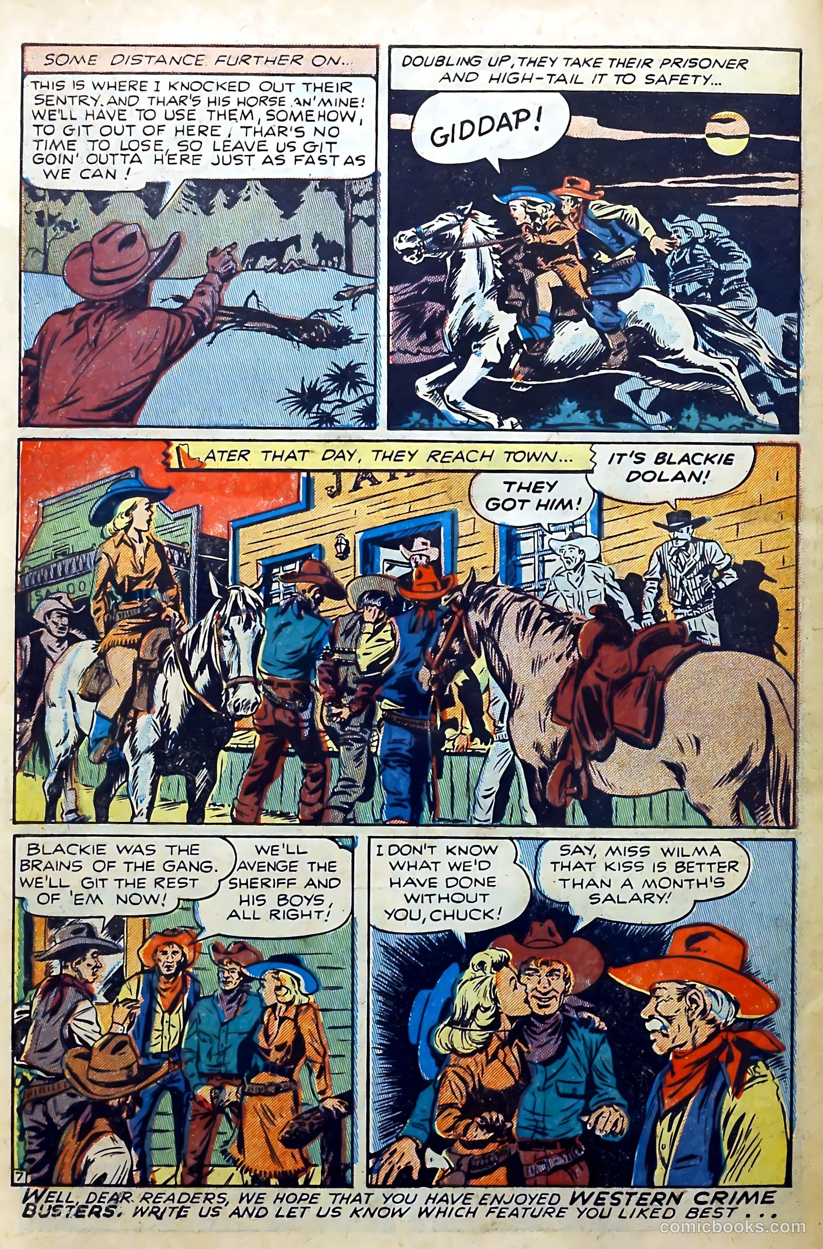 Western Crime Busters #4 (1951) — page 34 of 36