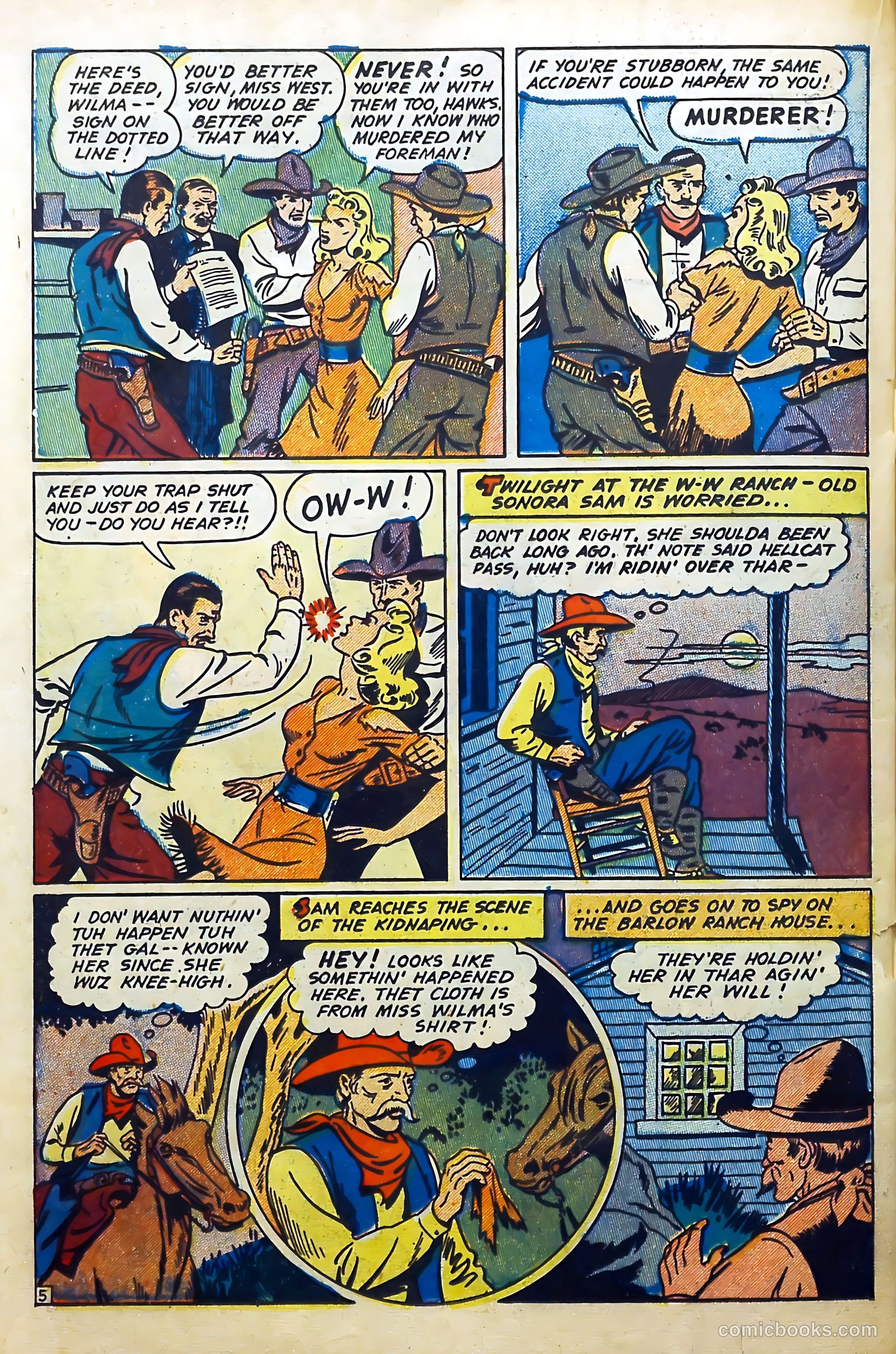 Western Crime Busters #5 (1951) — page 22 of 36