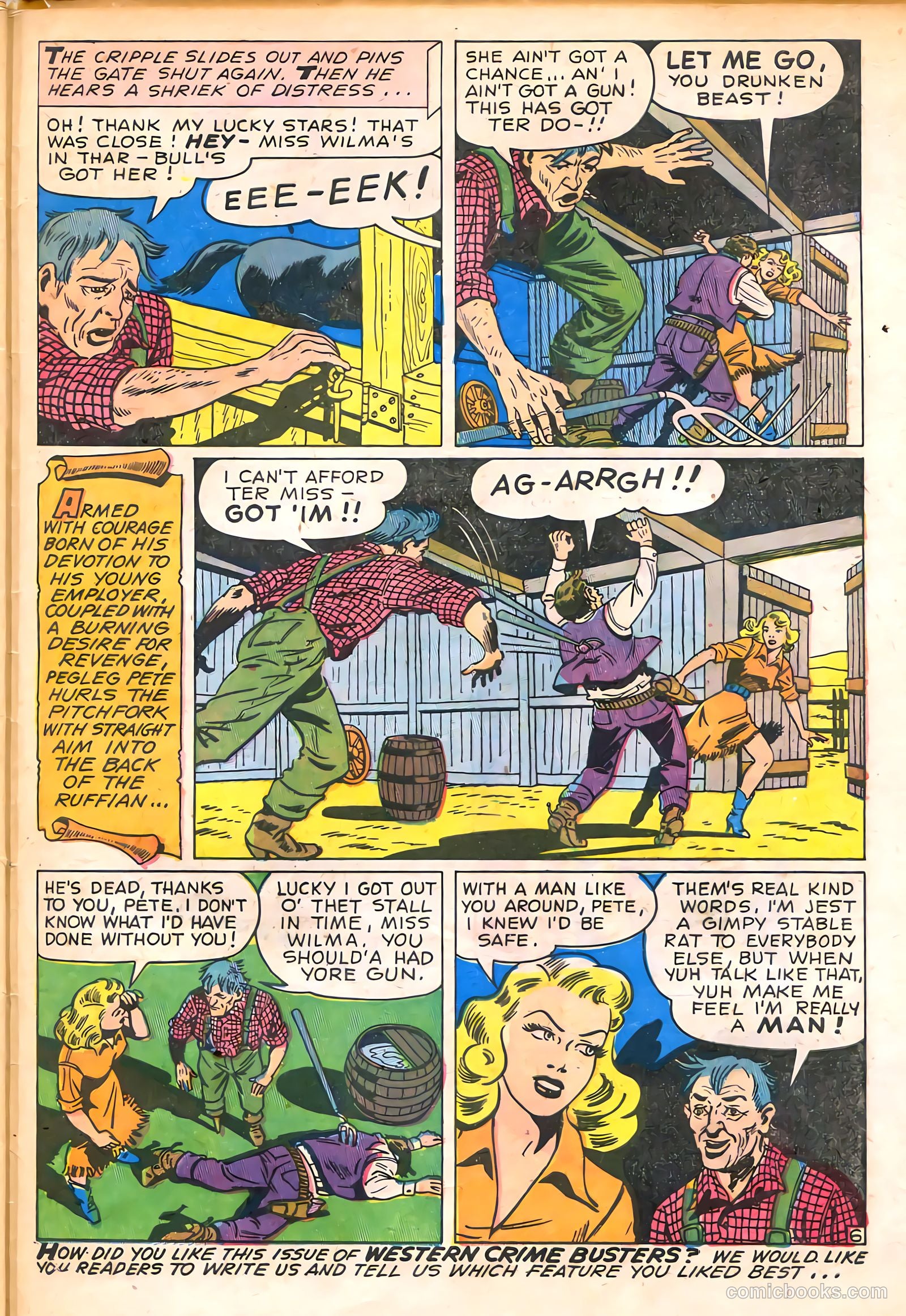 Western Crime Busters #6 (1951) — page 33 of 36