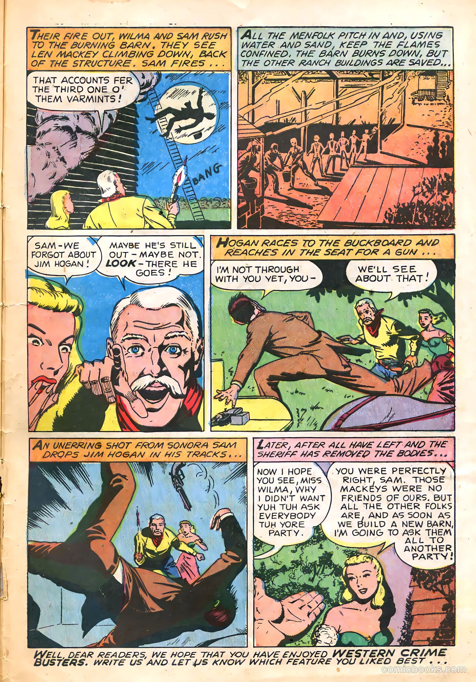 Western Crime Busters #7 (1951) — page 33 of 36