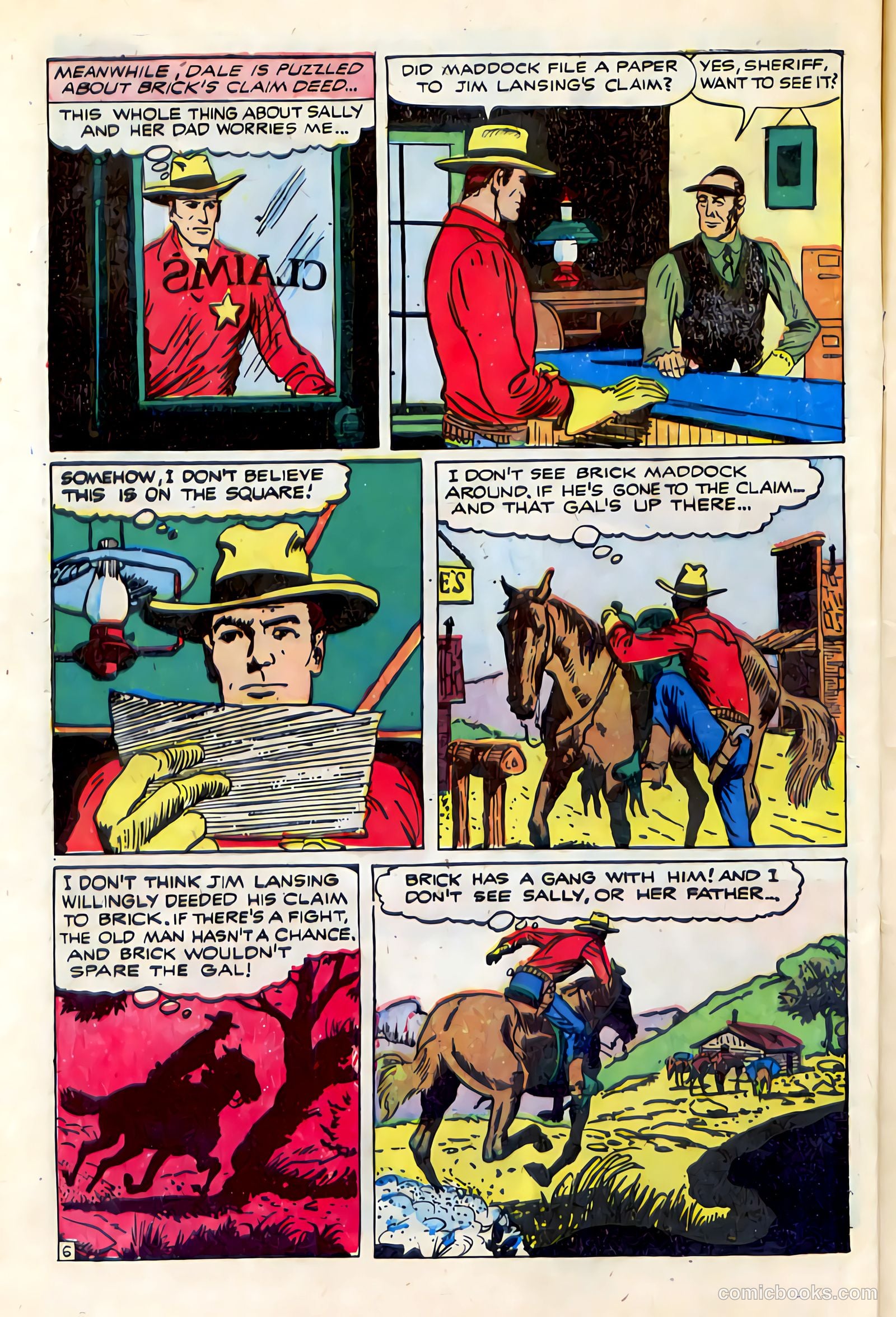 Western Crime Busters #8 (1951) — page 8 of 36