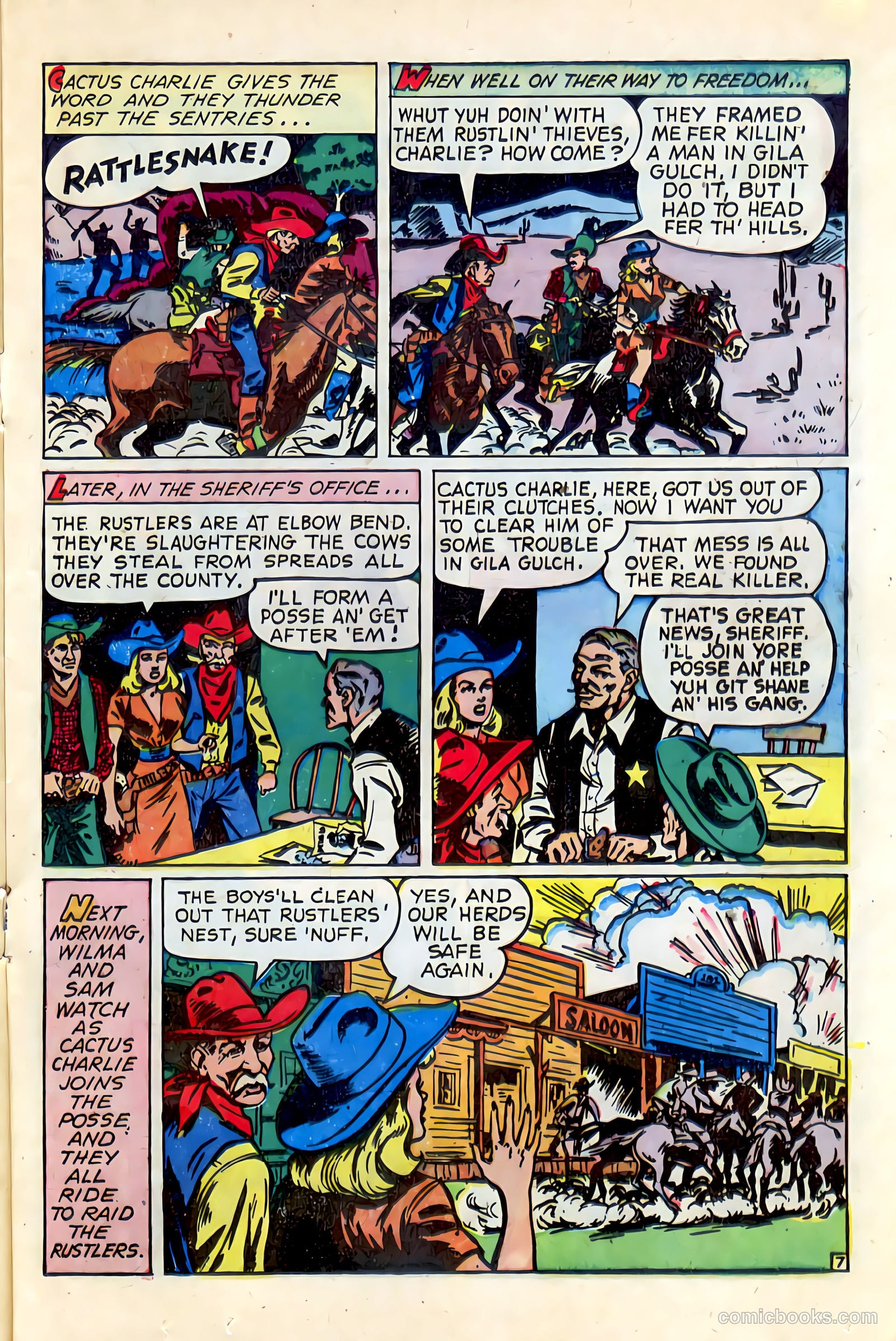 Western Crime Busters #8 (1951) — page 17 of 36