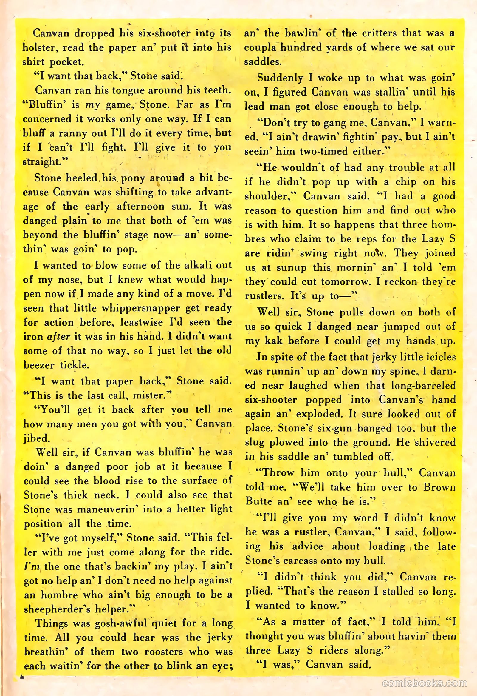 Western Crime Busters #9 (1952) — page 27 of 36