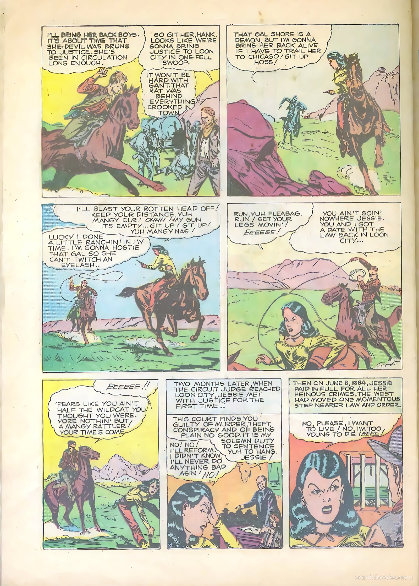 Western Crime Cases #9 (1951) — page 32 of 36