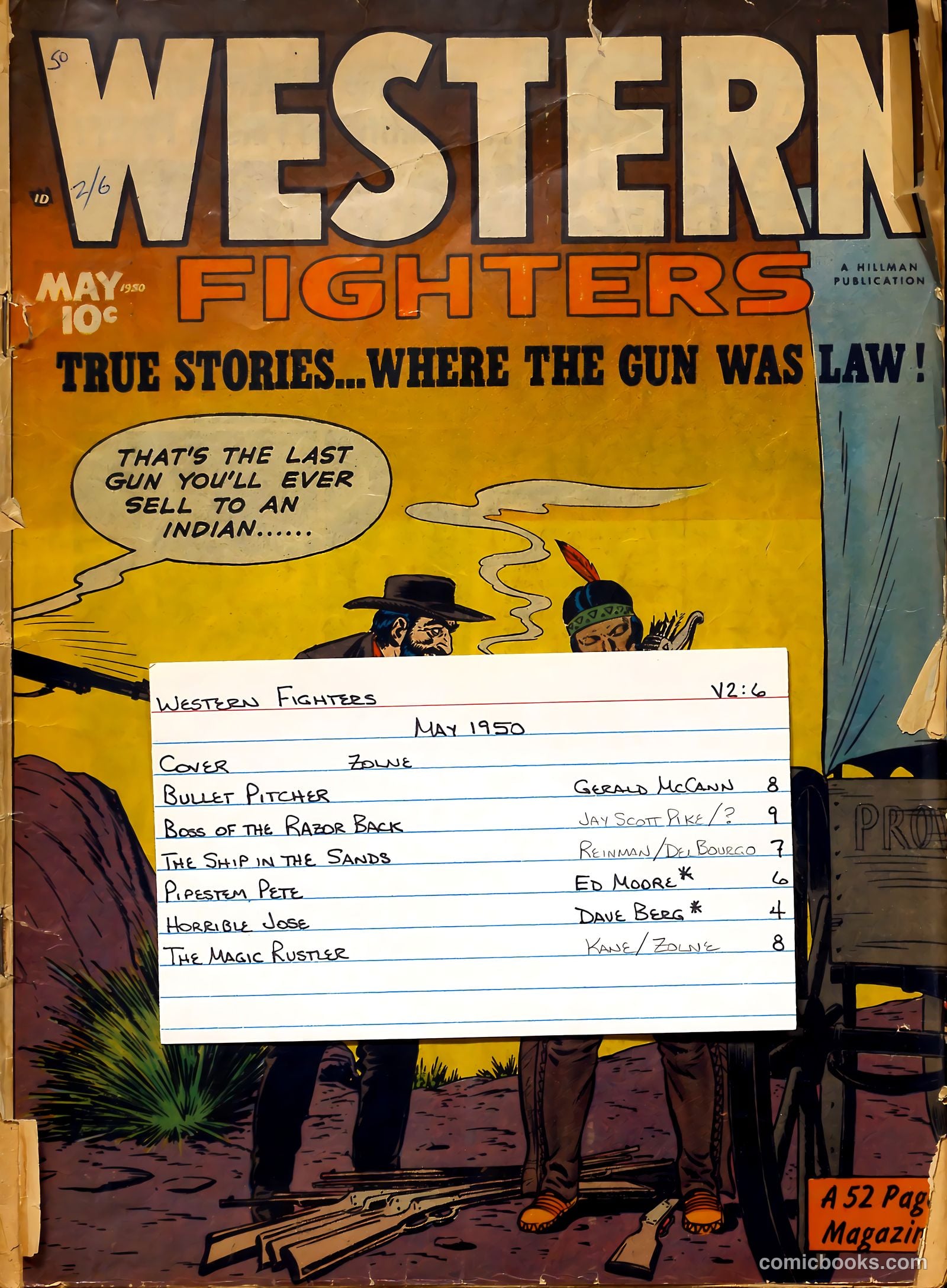 Western Fighters #6 (1953) — page 53 of 53