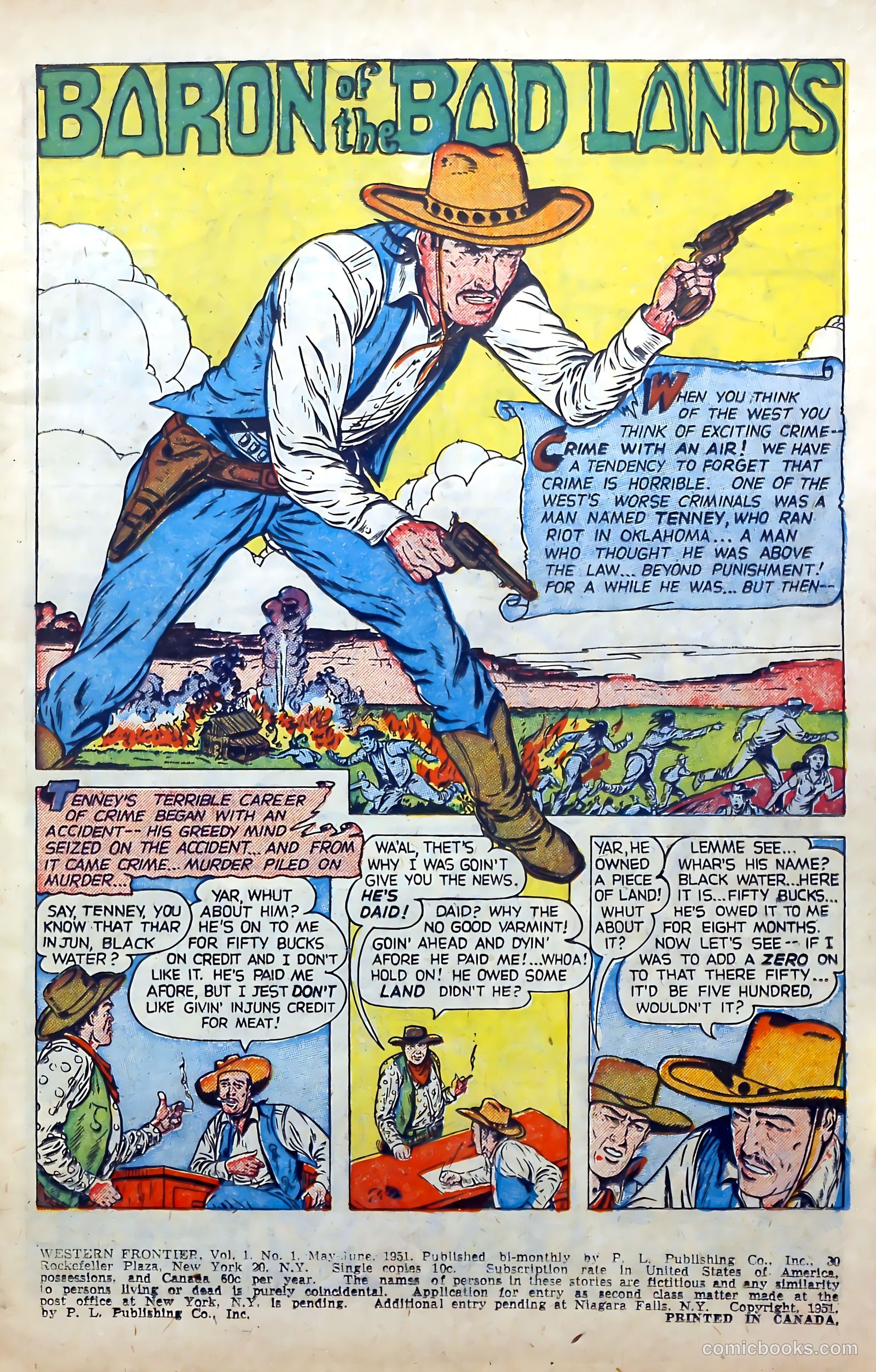 Western Frontier #1 (1951) — page 3 of 36