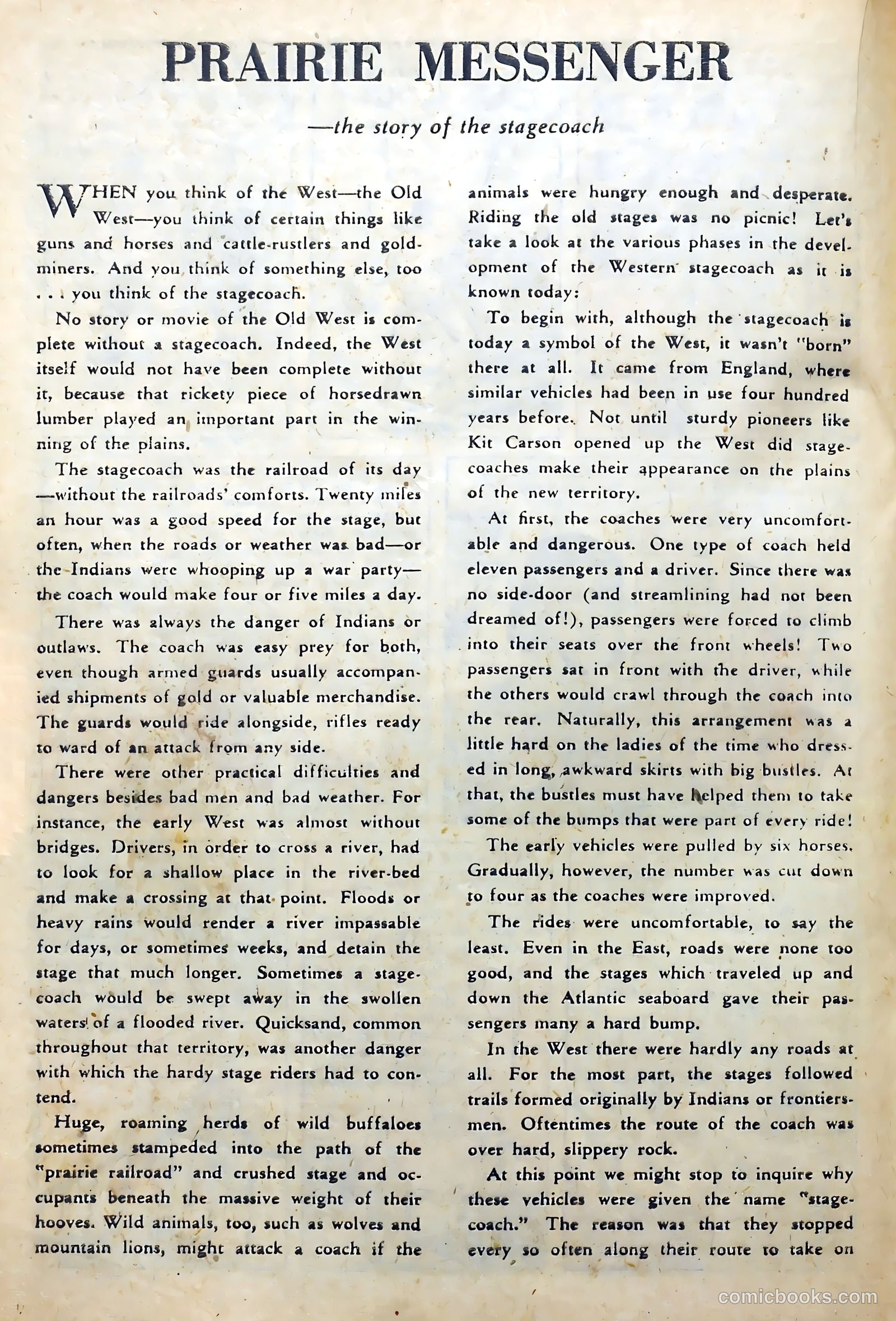 Western Frontier #1 (1951) — page 20 of 36