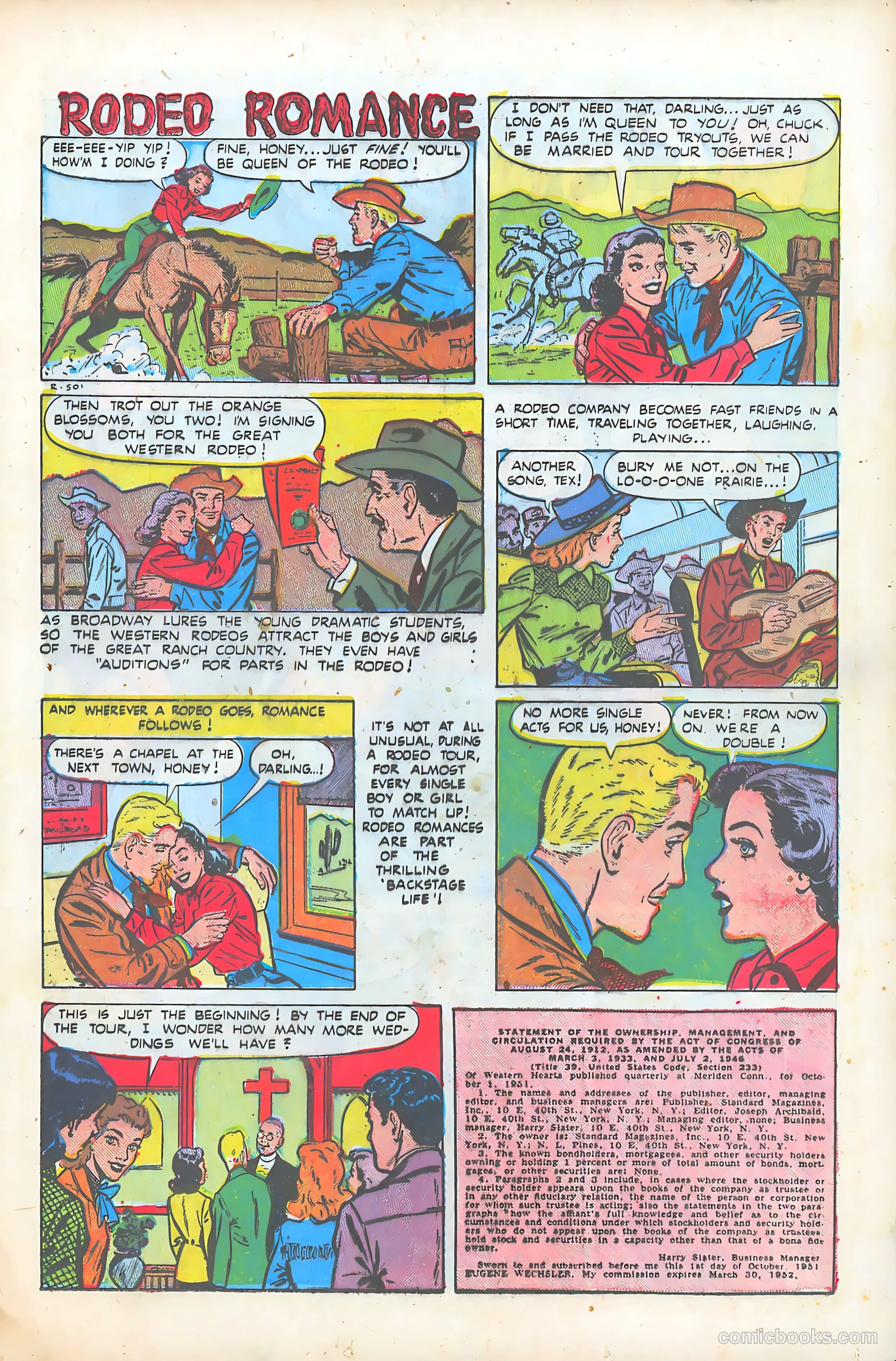 Western Hearts #10 (1952) — page 13 of 36