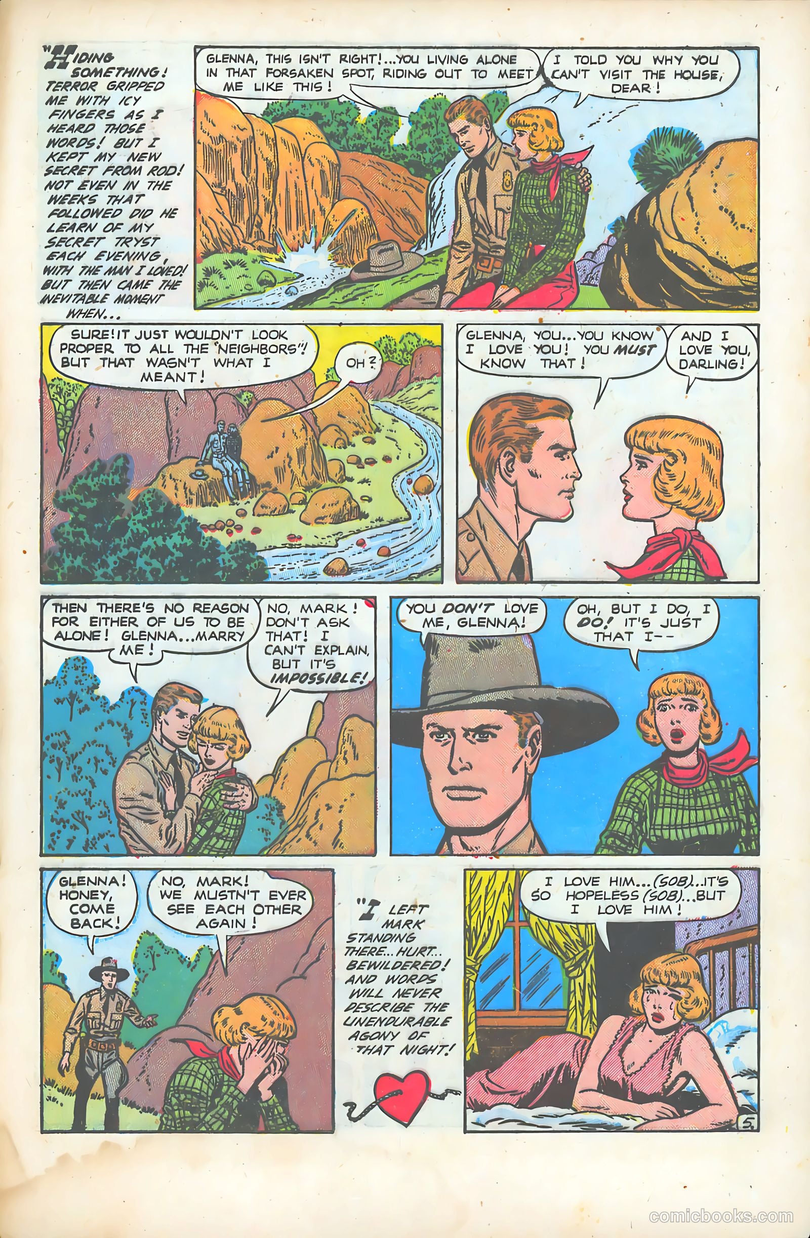 Western Hearts #10 (1952) — page 29 of 36