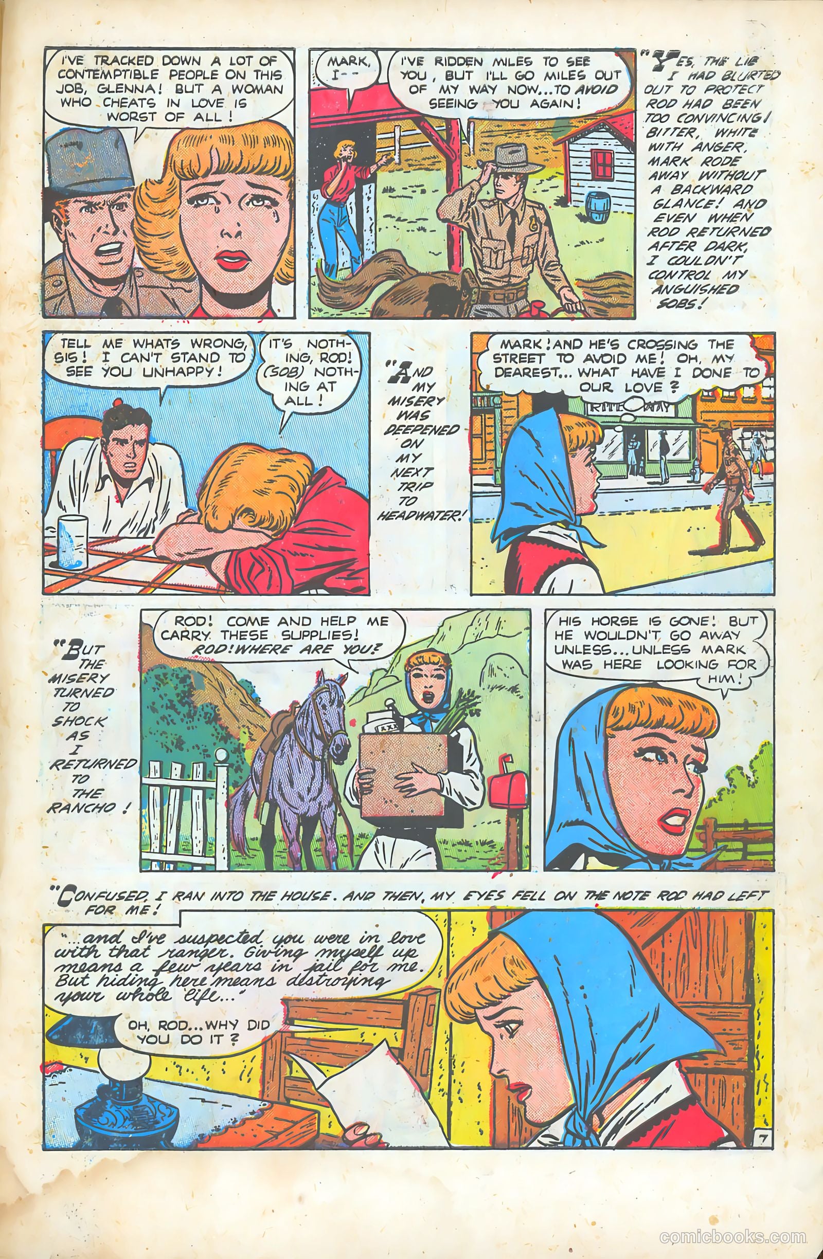 Western Hearts #10 (1952) — page 31 of 36