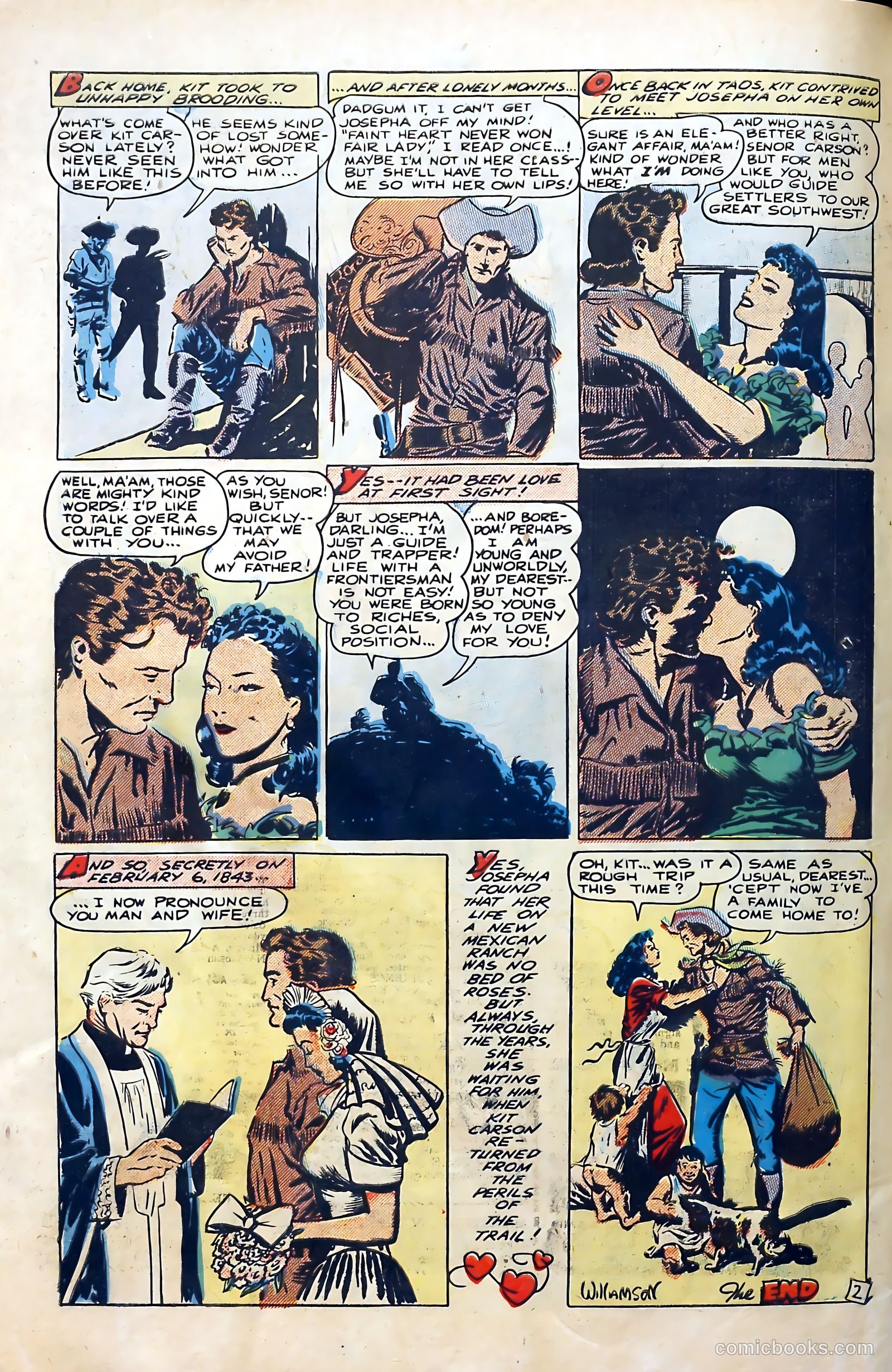 Western Hearts #2 (1950) — page 34 of 36