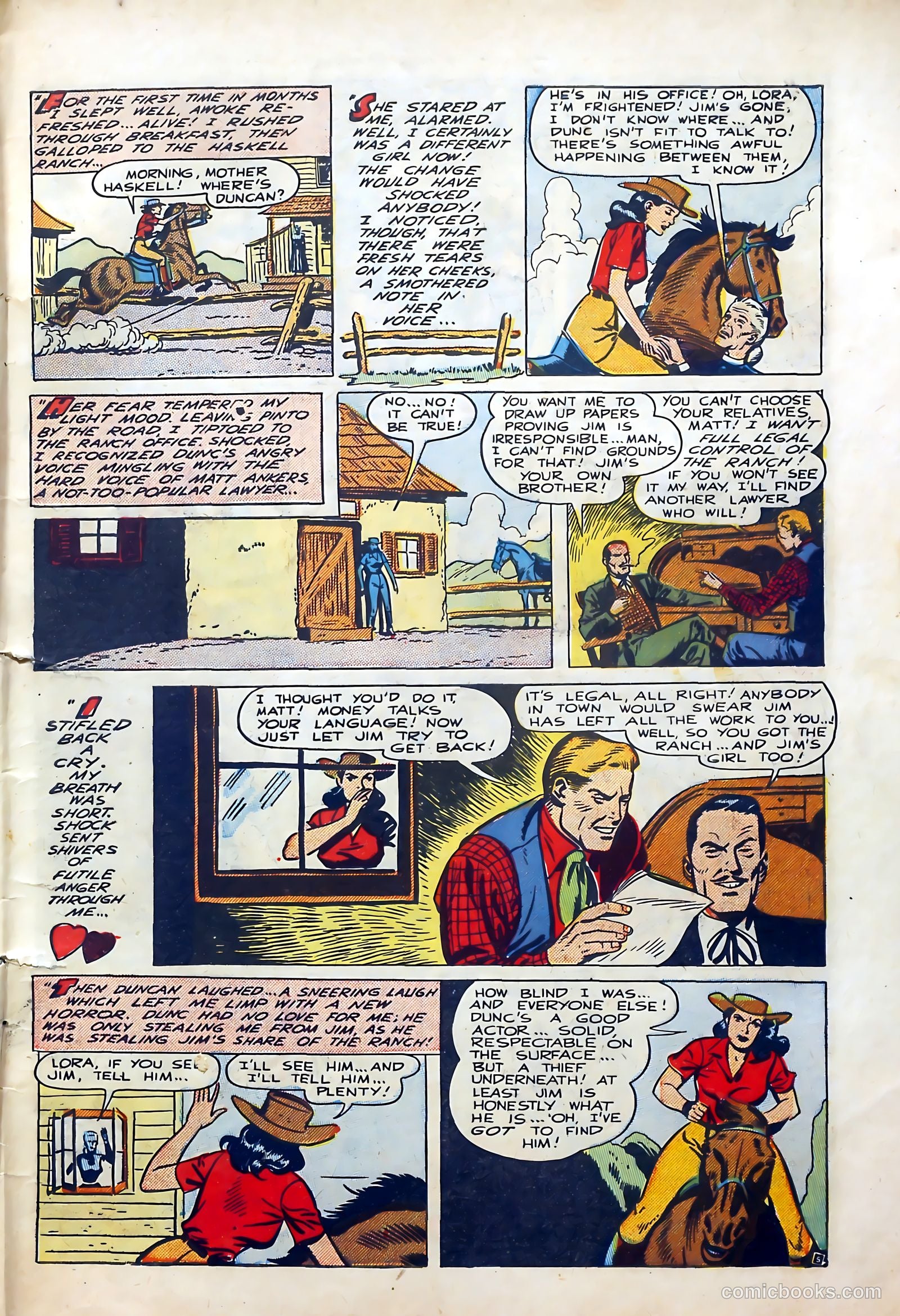 Western Hearts #3 (1950) — page 7 of 36