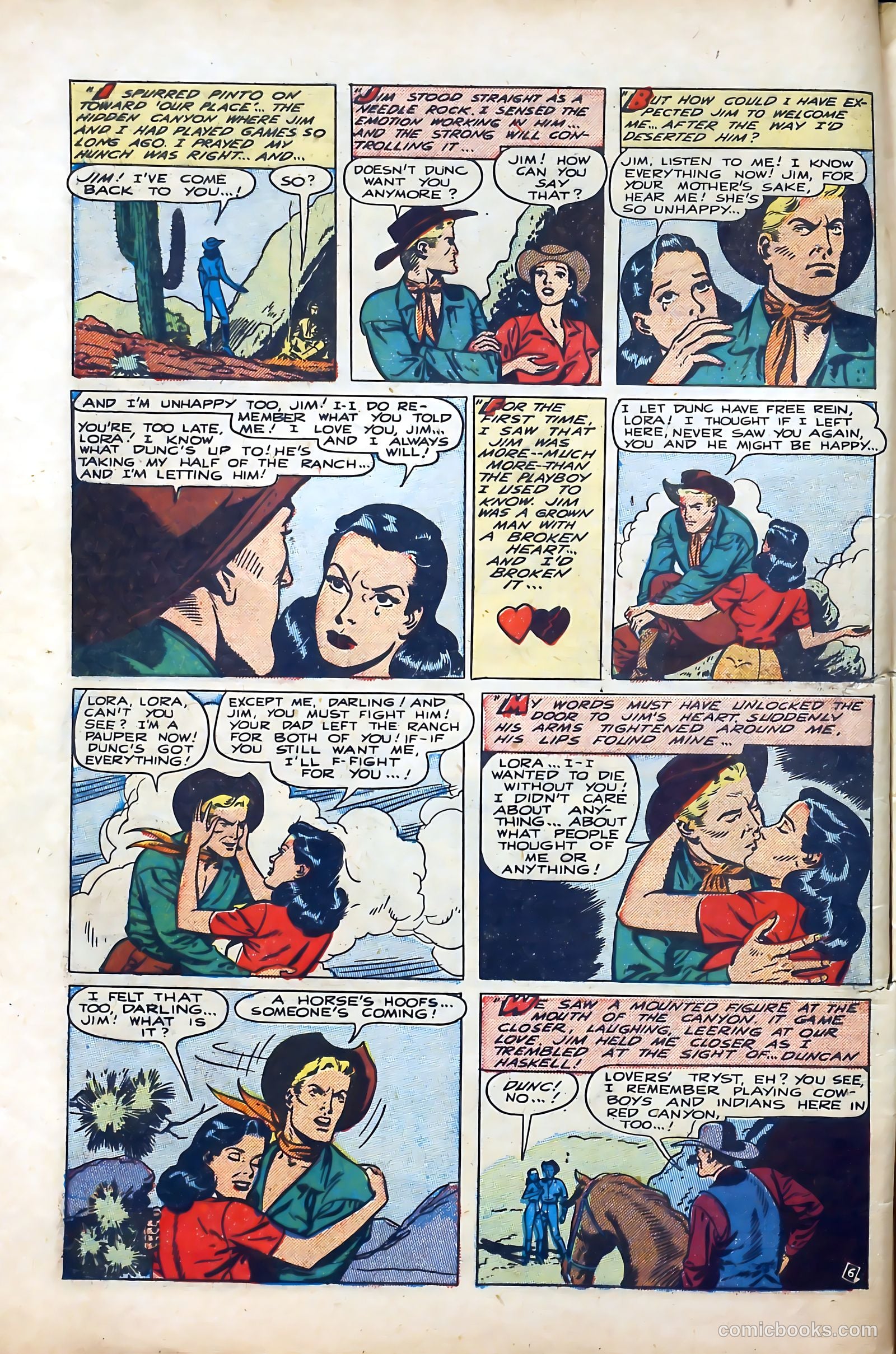 Western Hearts #3 (1950) — page 8 of 36