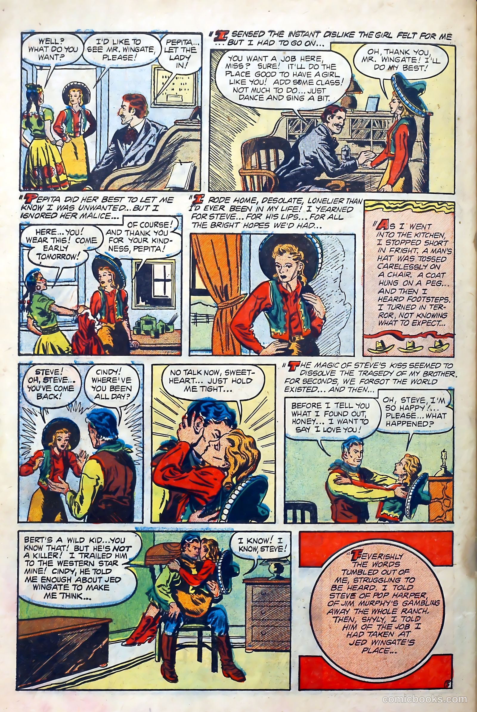 Western Hearts #5 (1950) — page 30 of 36