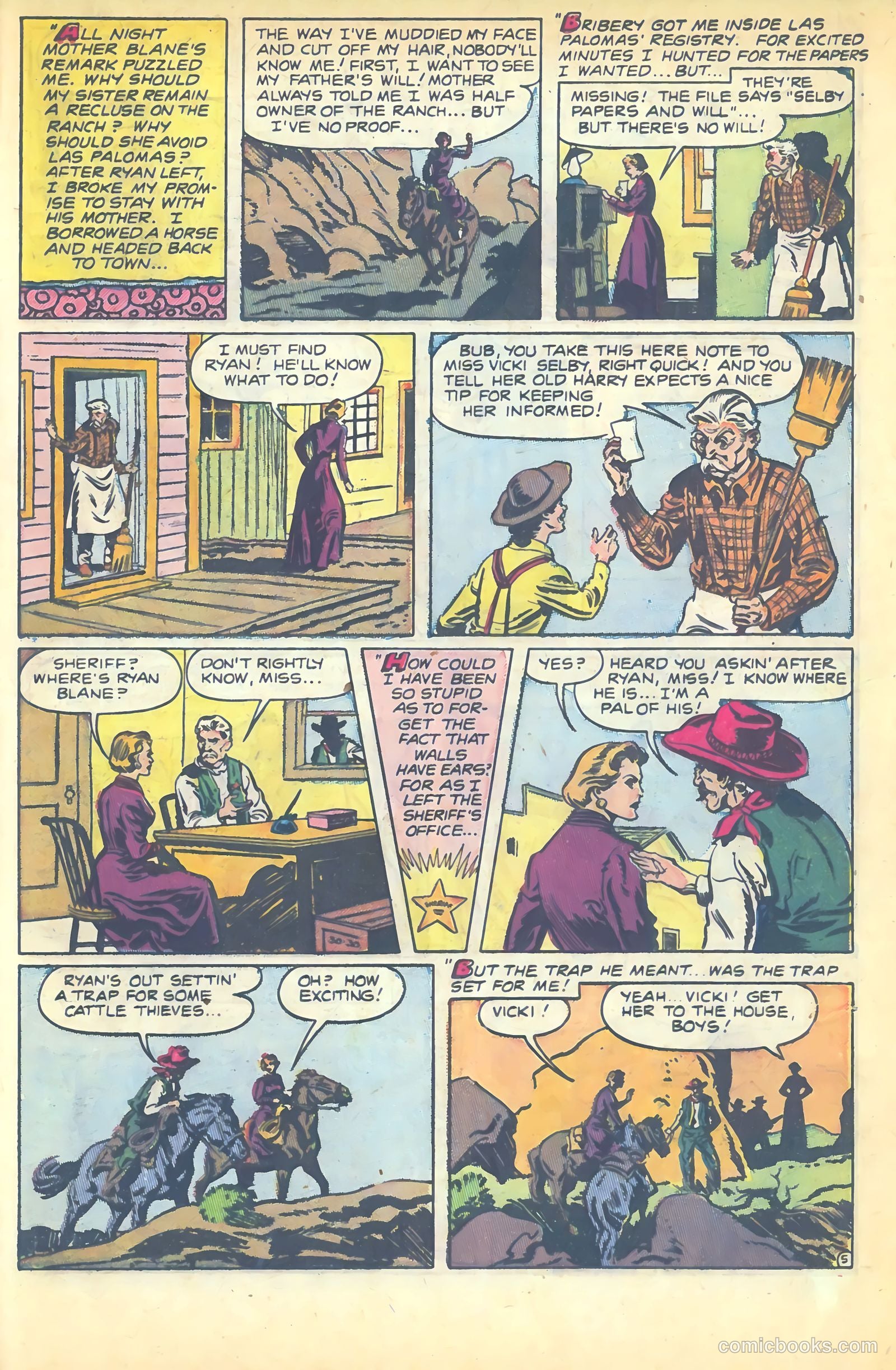 Western Hearts #6 (1951) — page 21 of 36