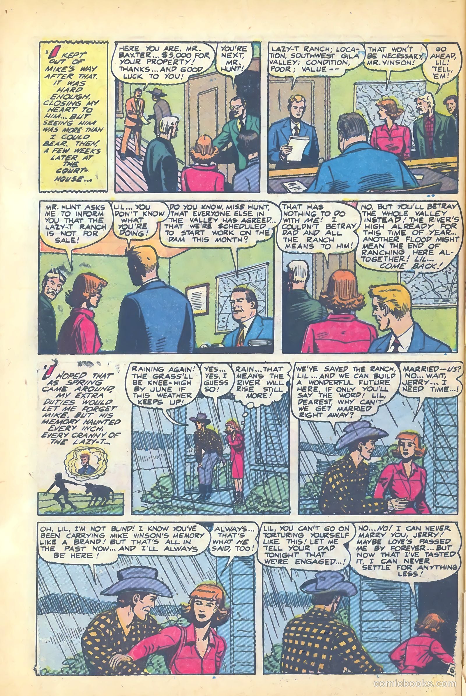Western Hearts #6 (1951) — page 32 of 36