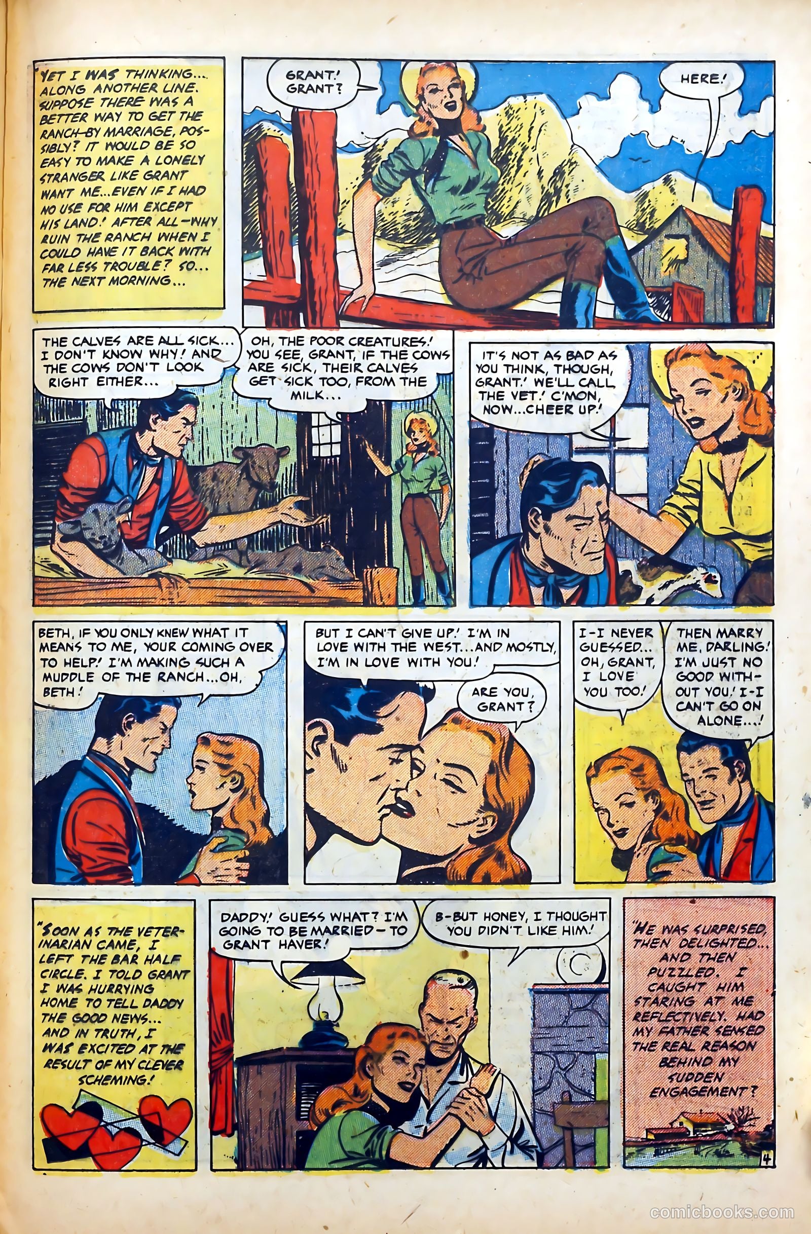 Western Hearts #7 (1951) — page 25 of 36