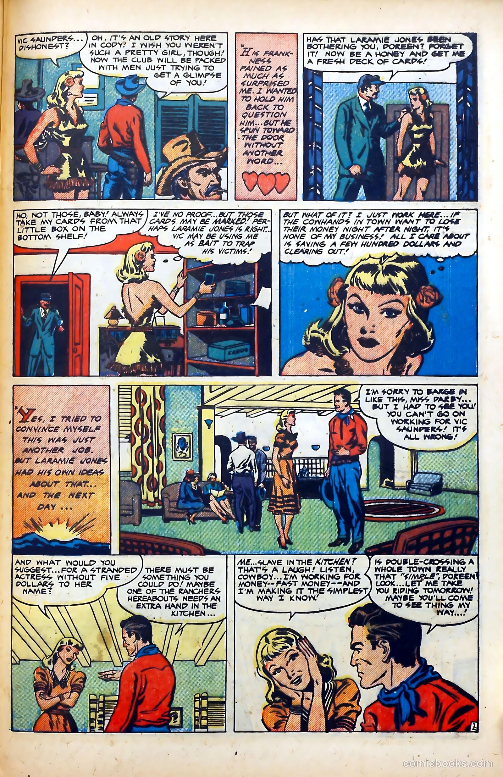 Western Hearts #7 (1951) — page 29 of 36
