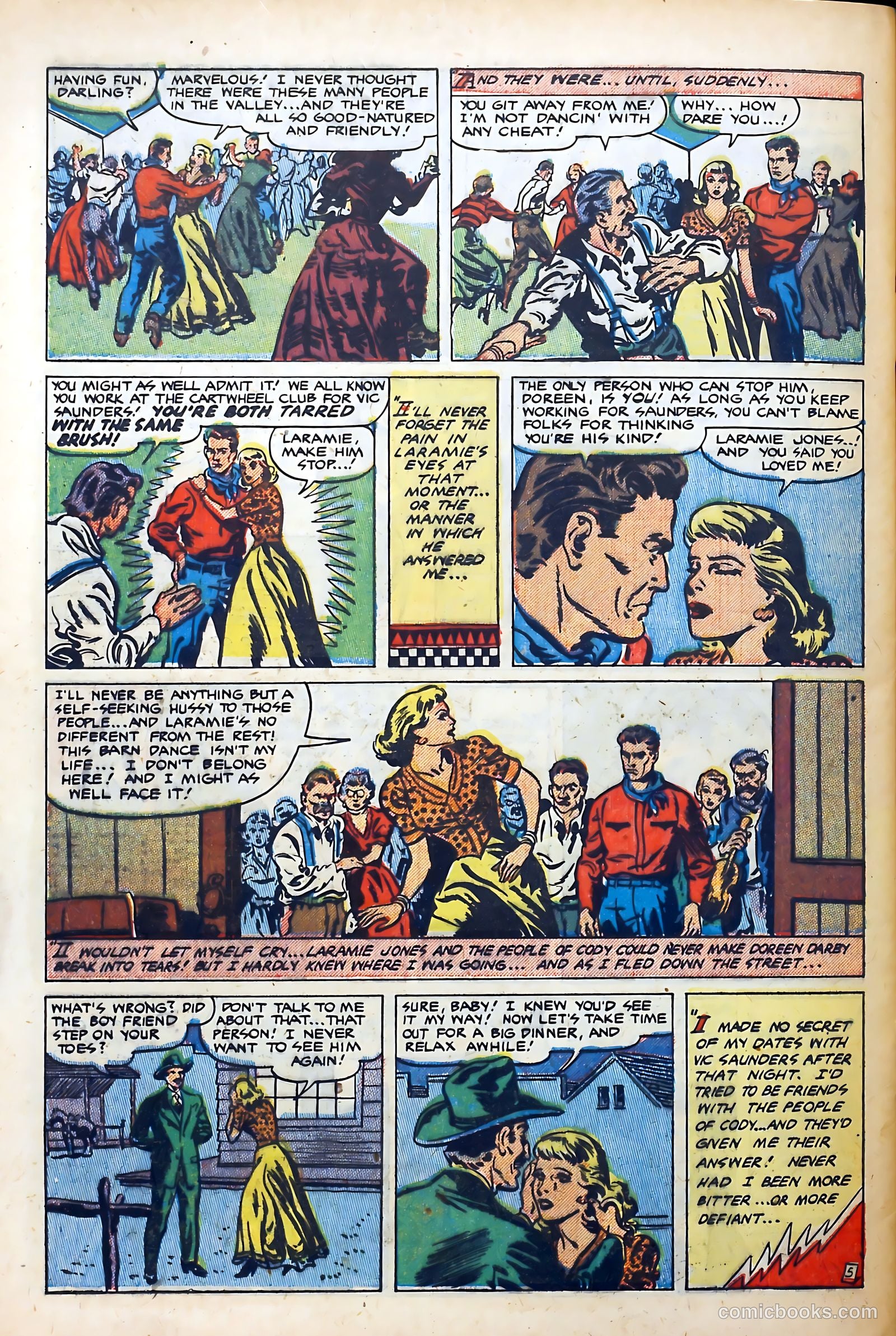 Western Hearts #7 (1951) — page 32 of 36