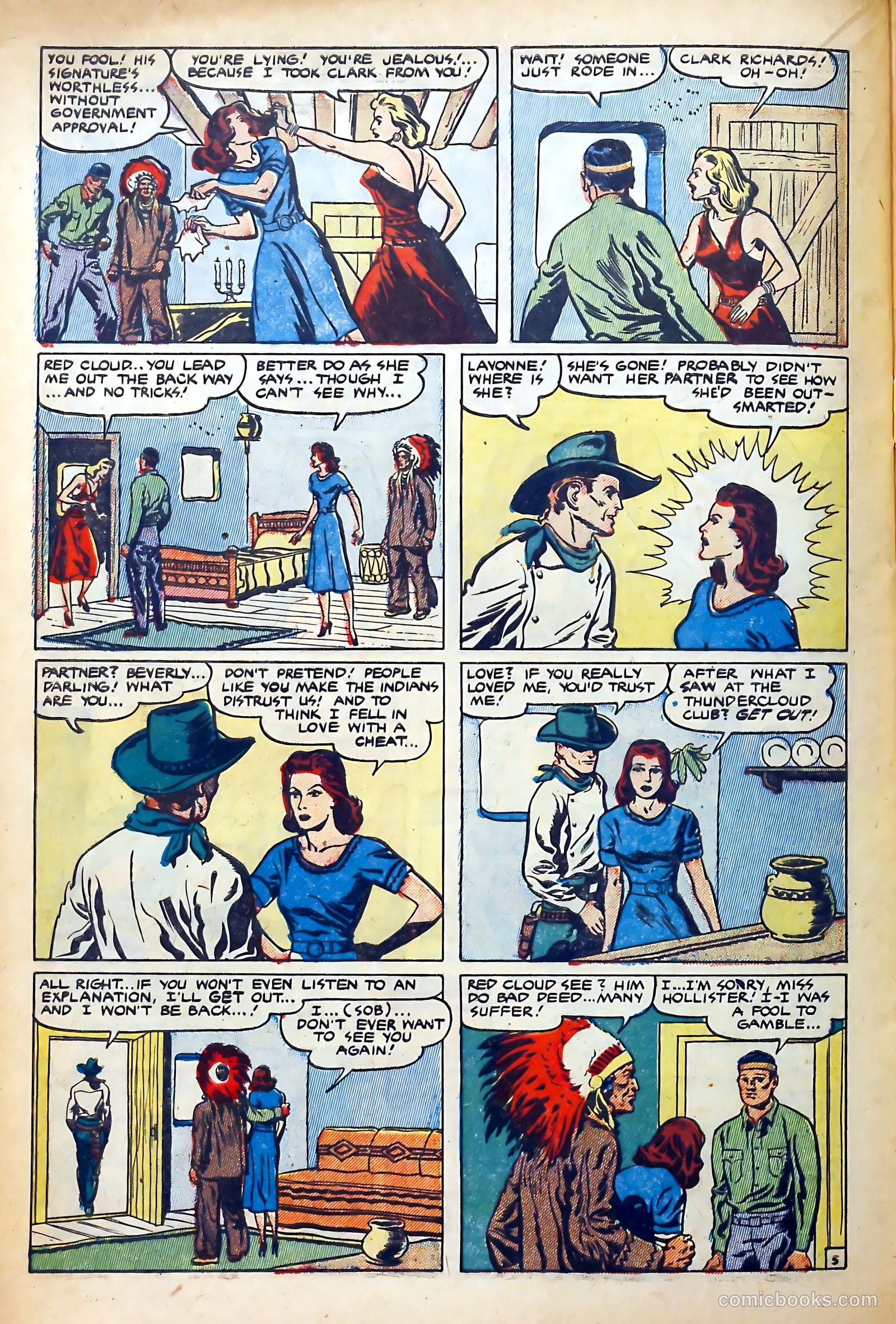 Western Hearts #8 (1951) — page 28 of 37