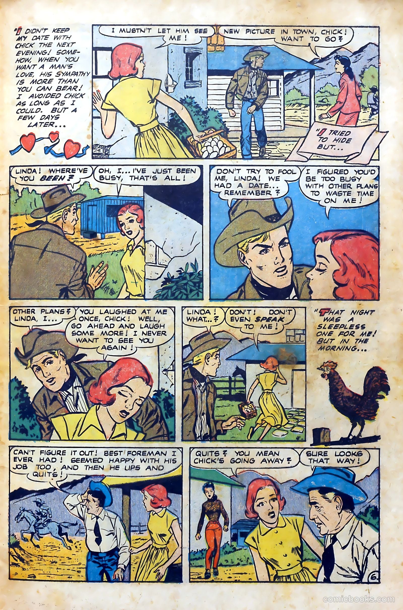 Western Hearts #9 (1951) — page 19 of 36