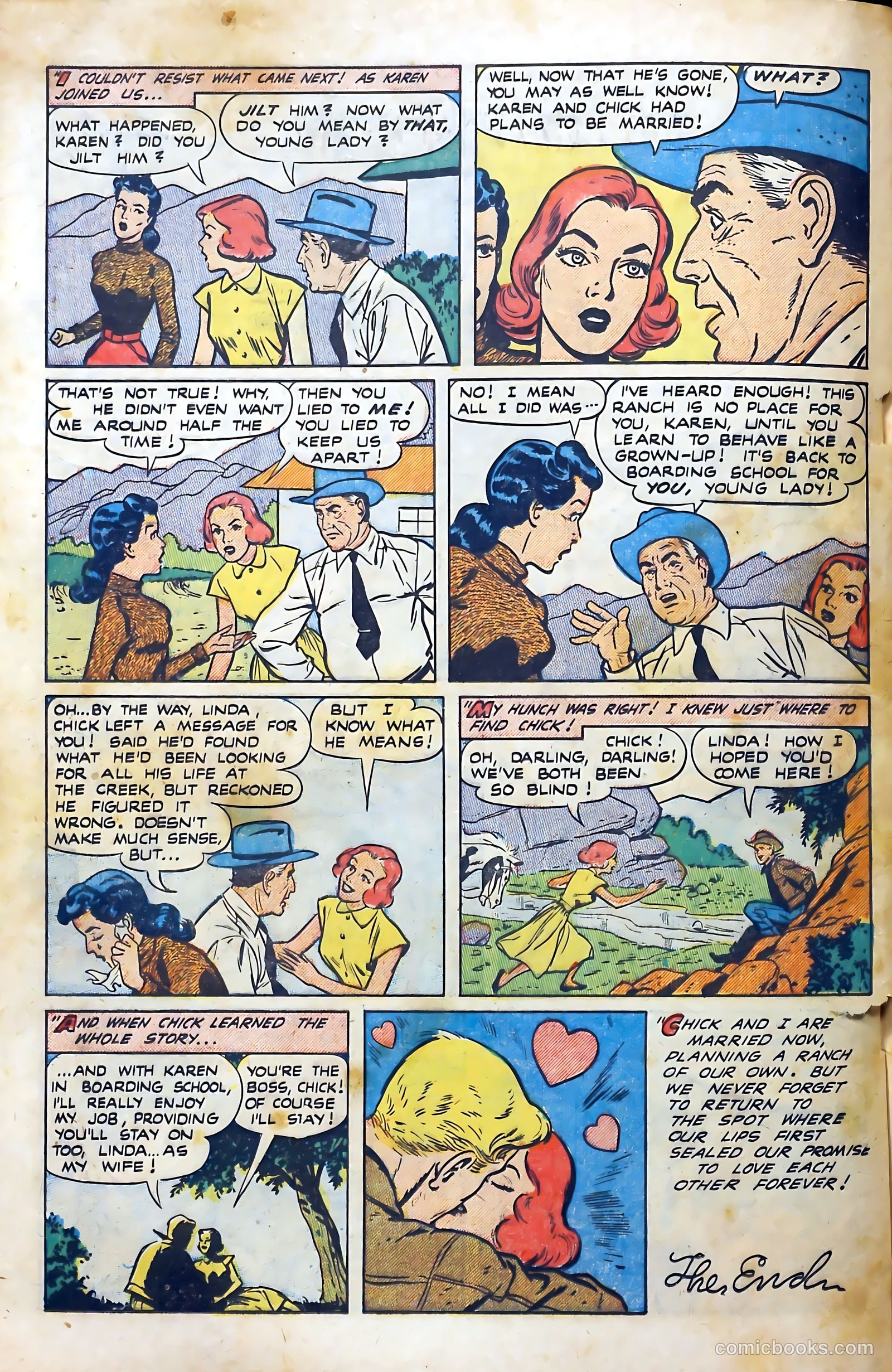 Western Hearts #9 (1951) — page 20 of 36