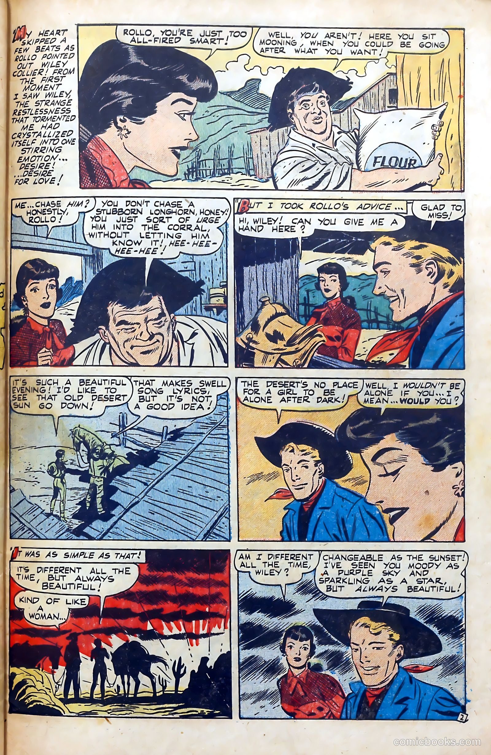 Western Hearts #9 (1951) — page 27 of 36