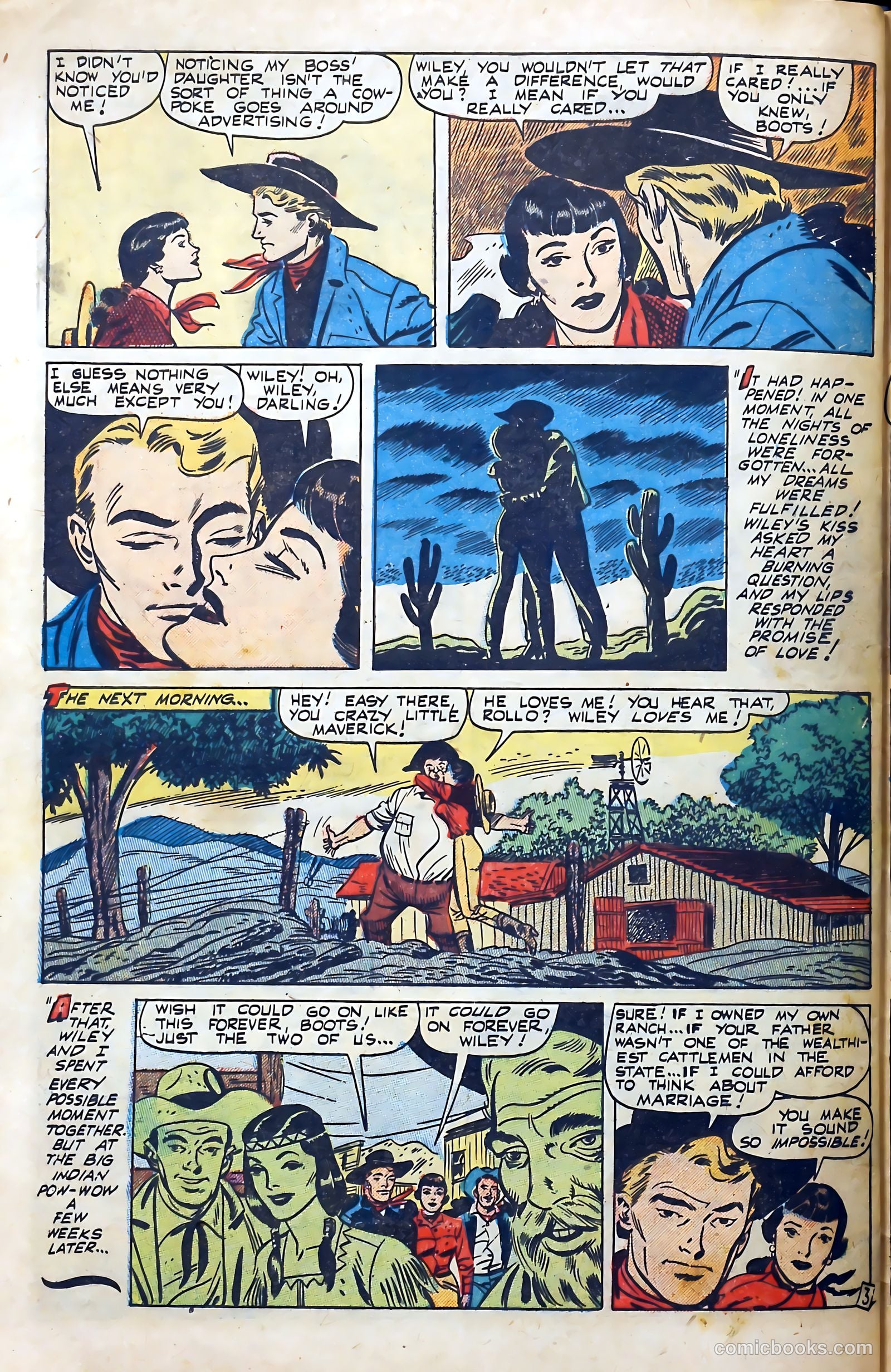 Western Hearts #9 (1951) — page 28 of 36