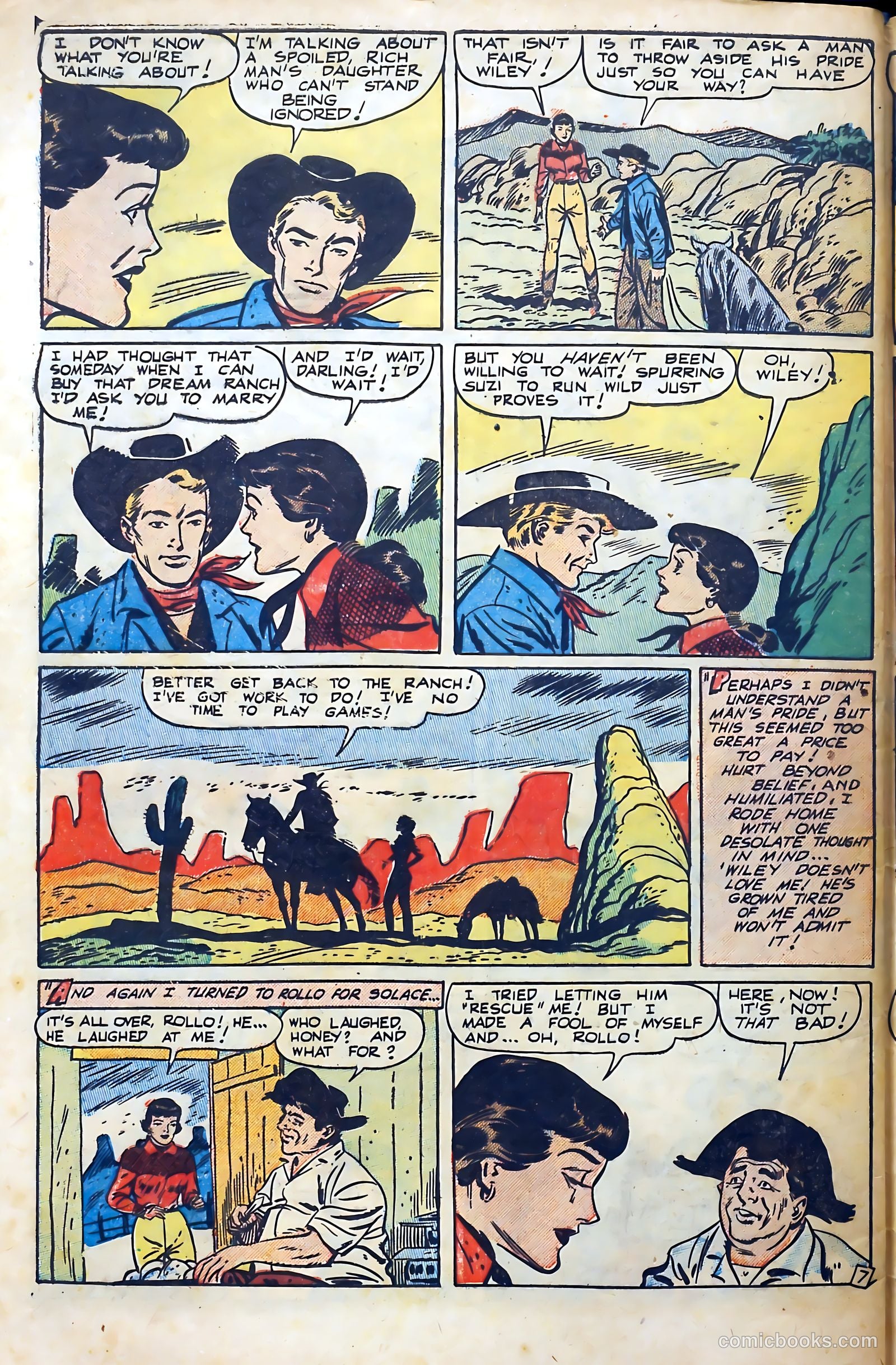 Western Hearts #9 (1951) — page 32 of 36