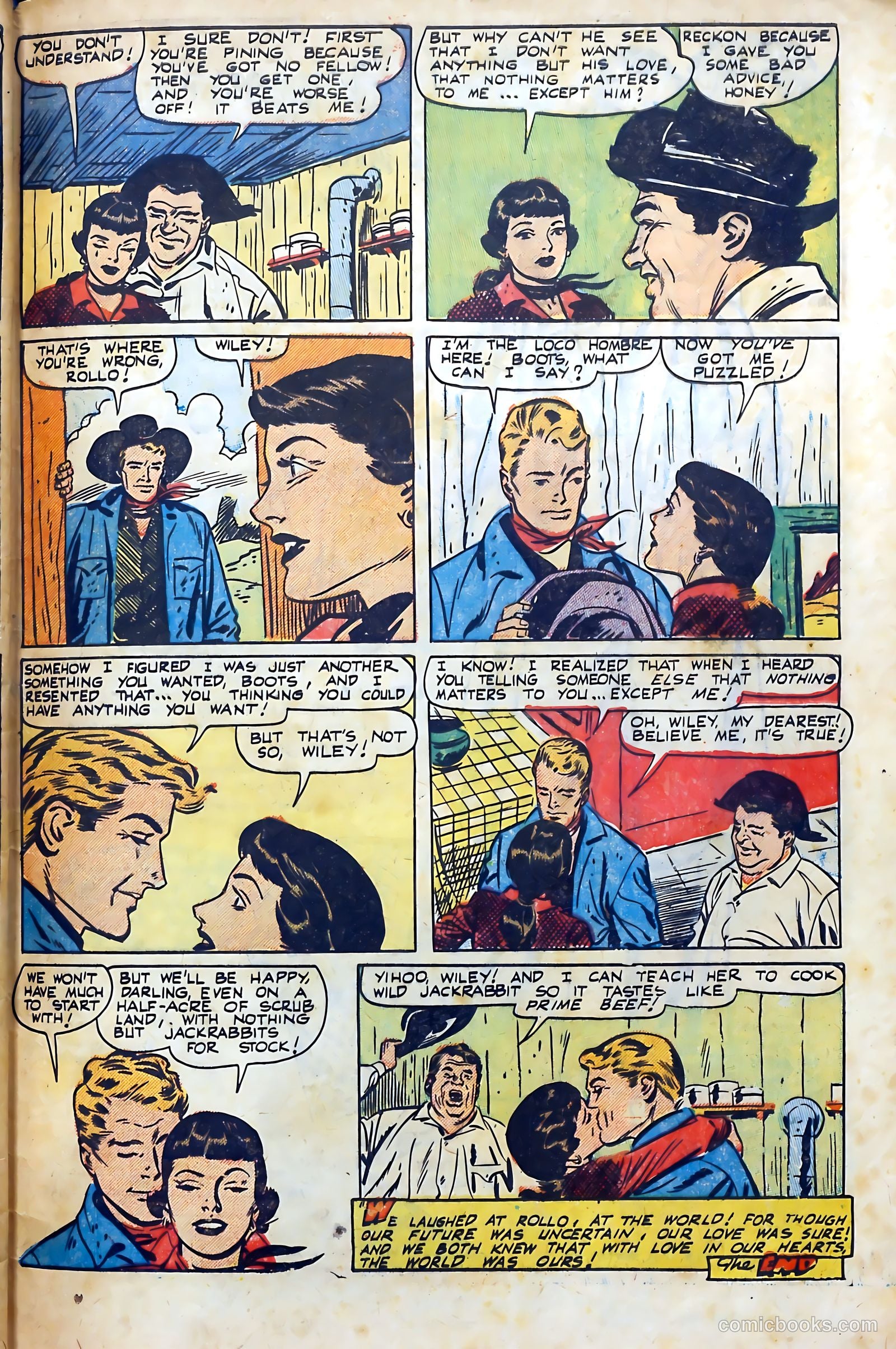 Western Hearts #9 (1951) — page 33 of 36