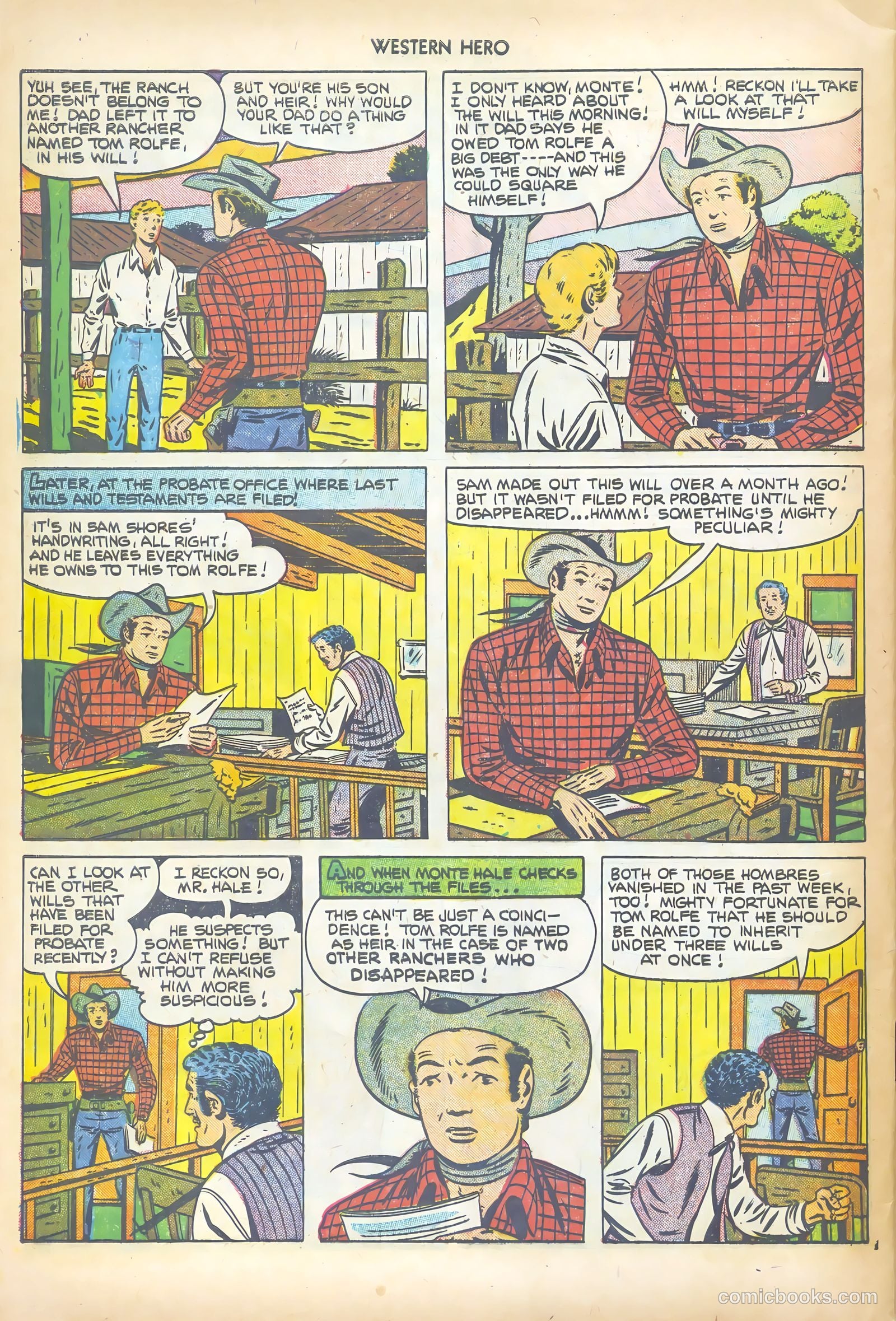 Western Hero #110 (1952) — page 28 of 36