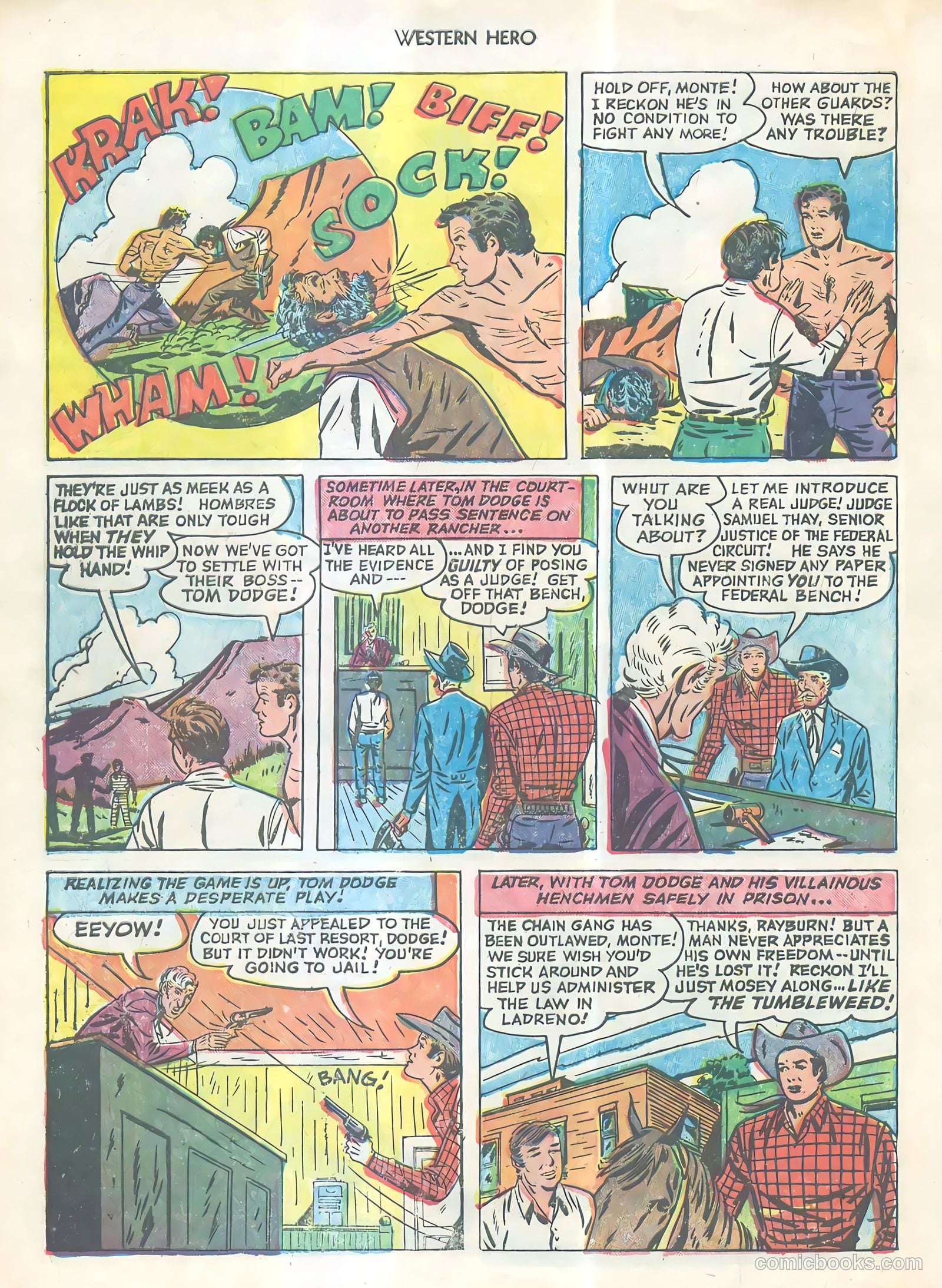 Western Hero #111 (1952) — page 33 of 33