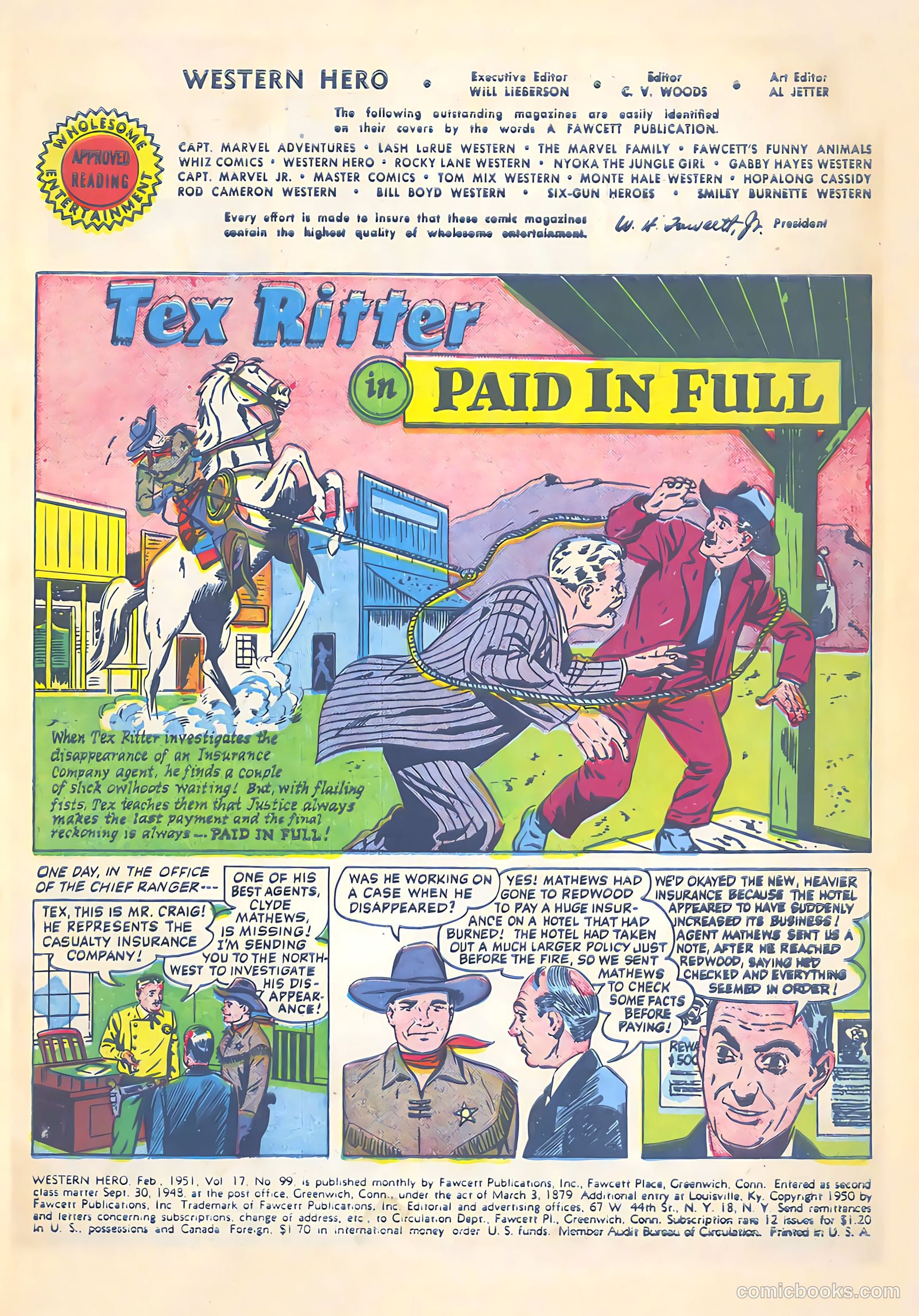 Western Hero #99 (1951) — page 3 of 35